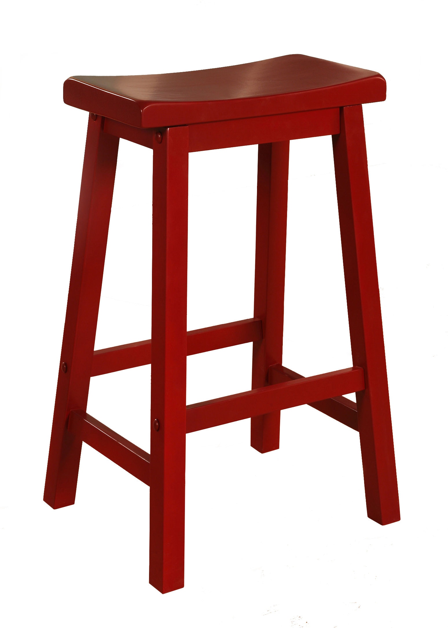 Red best sale saddle stool