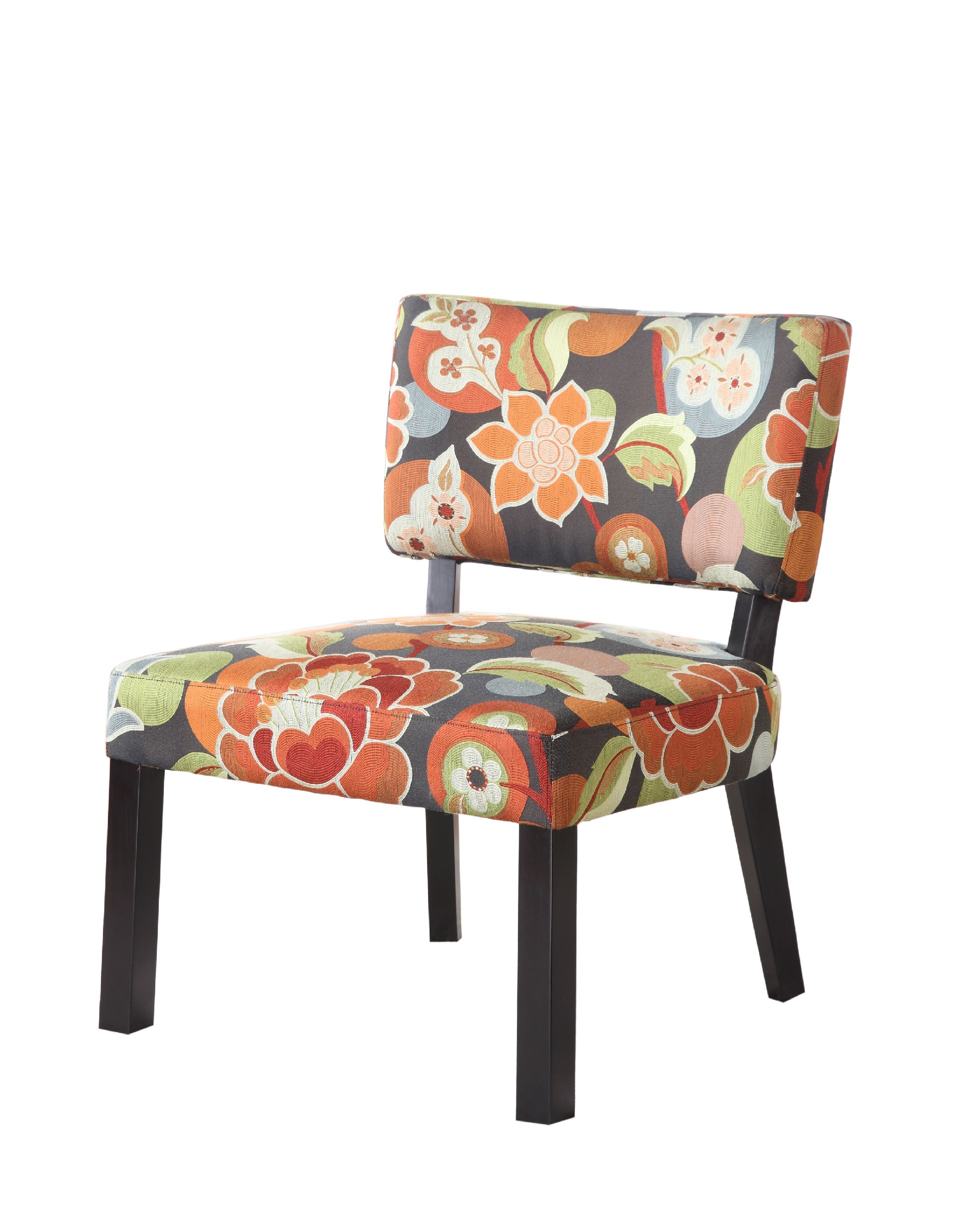 Floral print 2024 accent chair