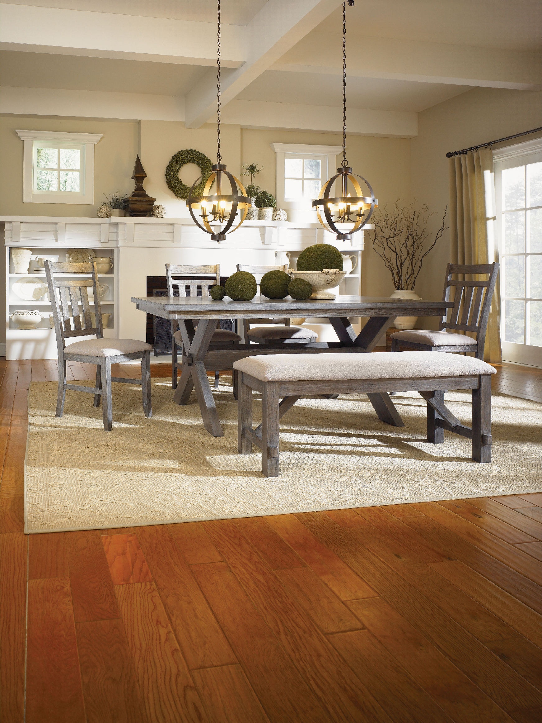 powell turino rectangle dining table