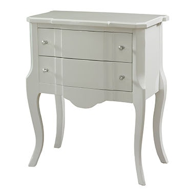 Powell Furniture Living Room White High Gloss Console 472 933
