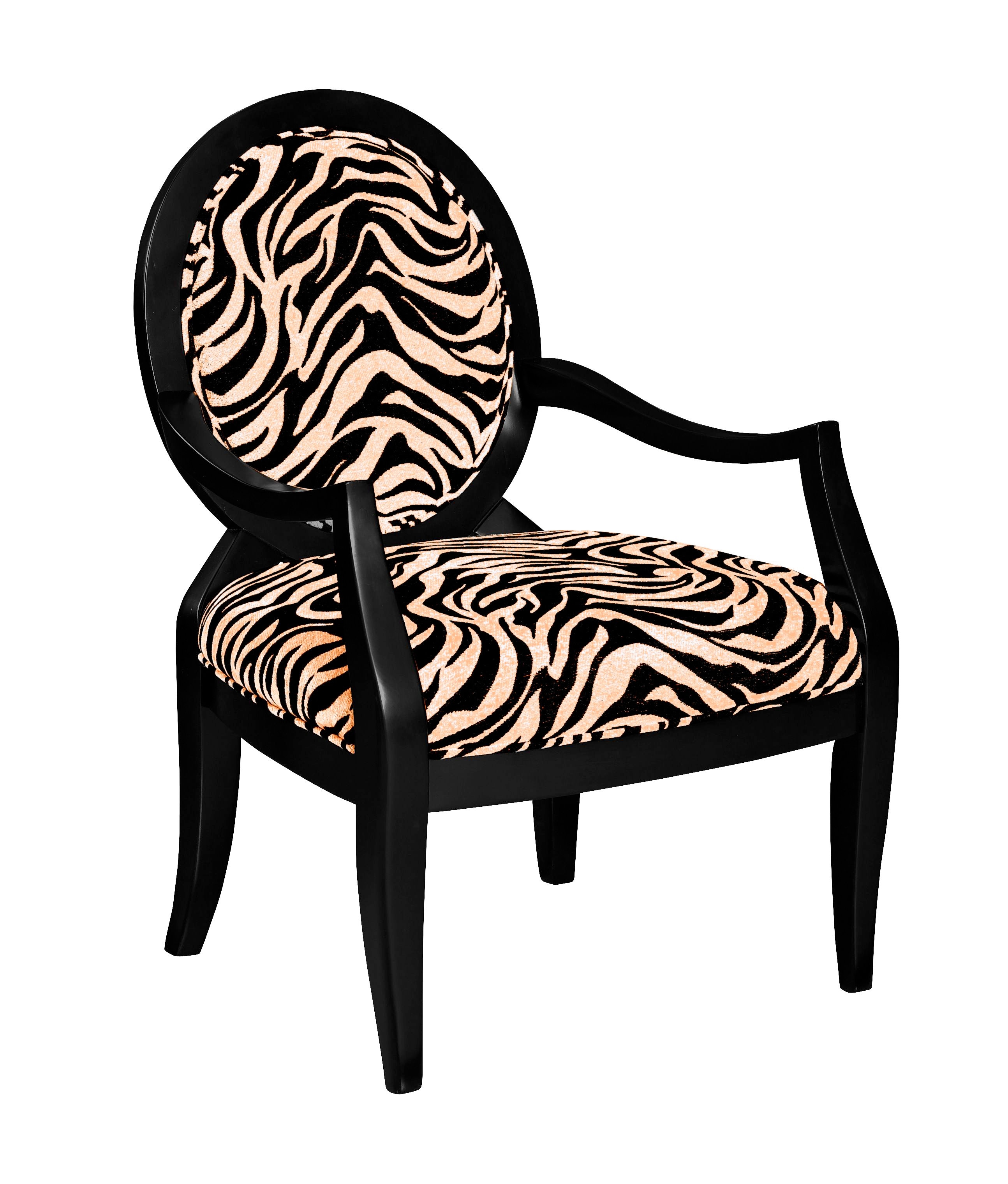 Zebra print online chair