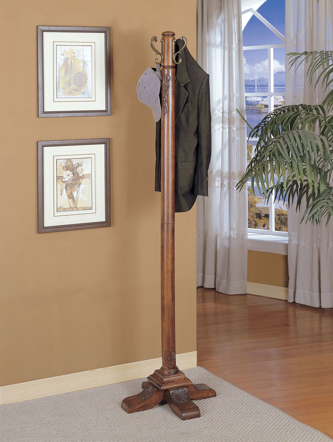 Short discount coat rack