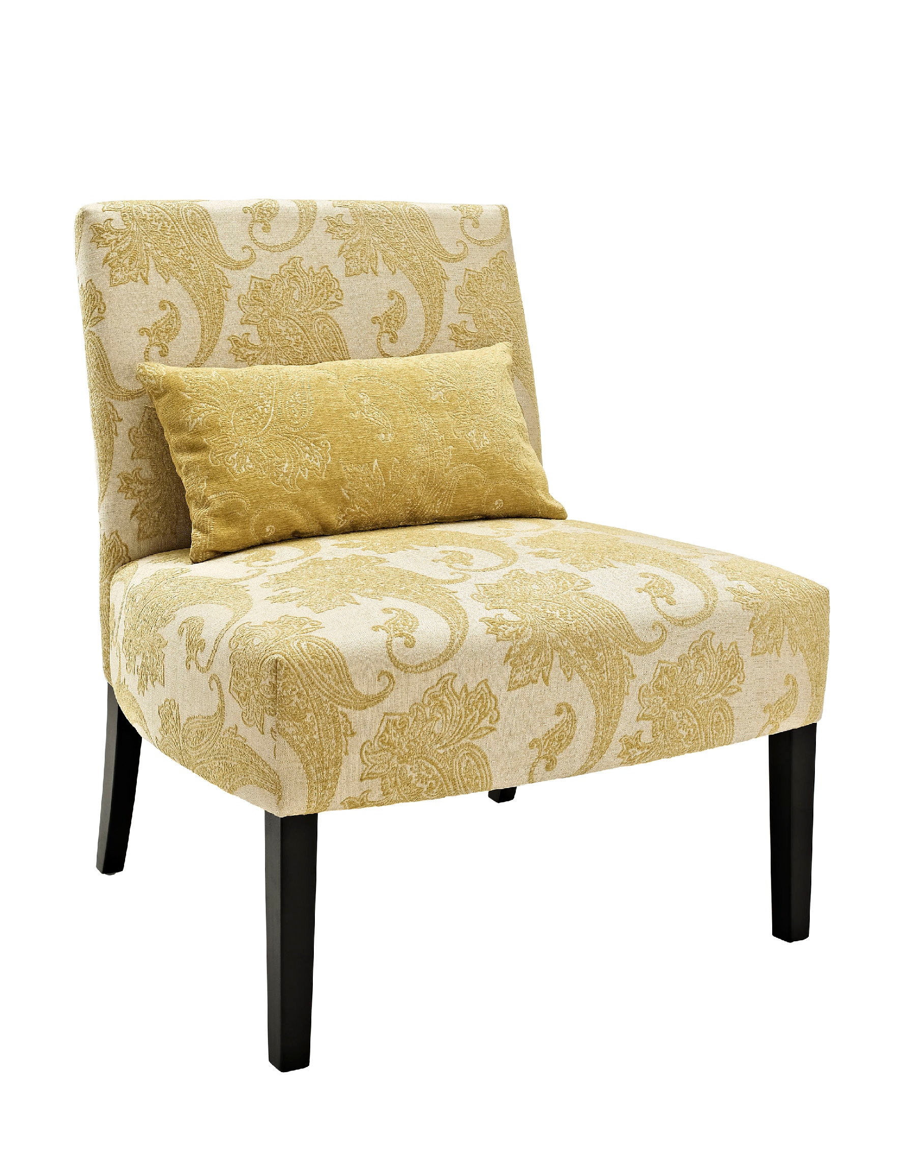 yellow paisley chair