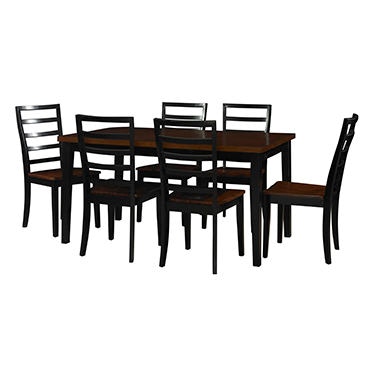 Powell Furniture Casual Dining Larkin Back and Cherry 7Piece Set 530