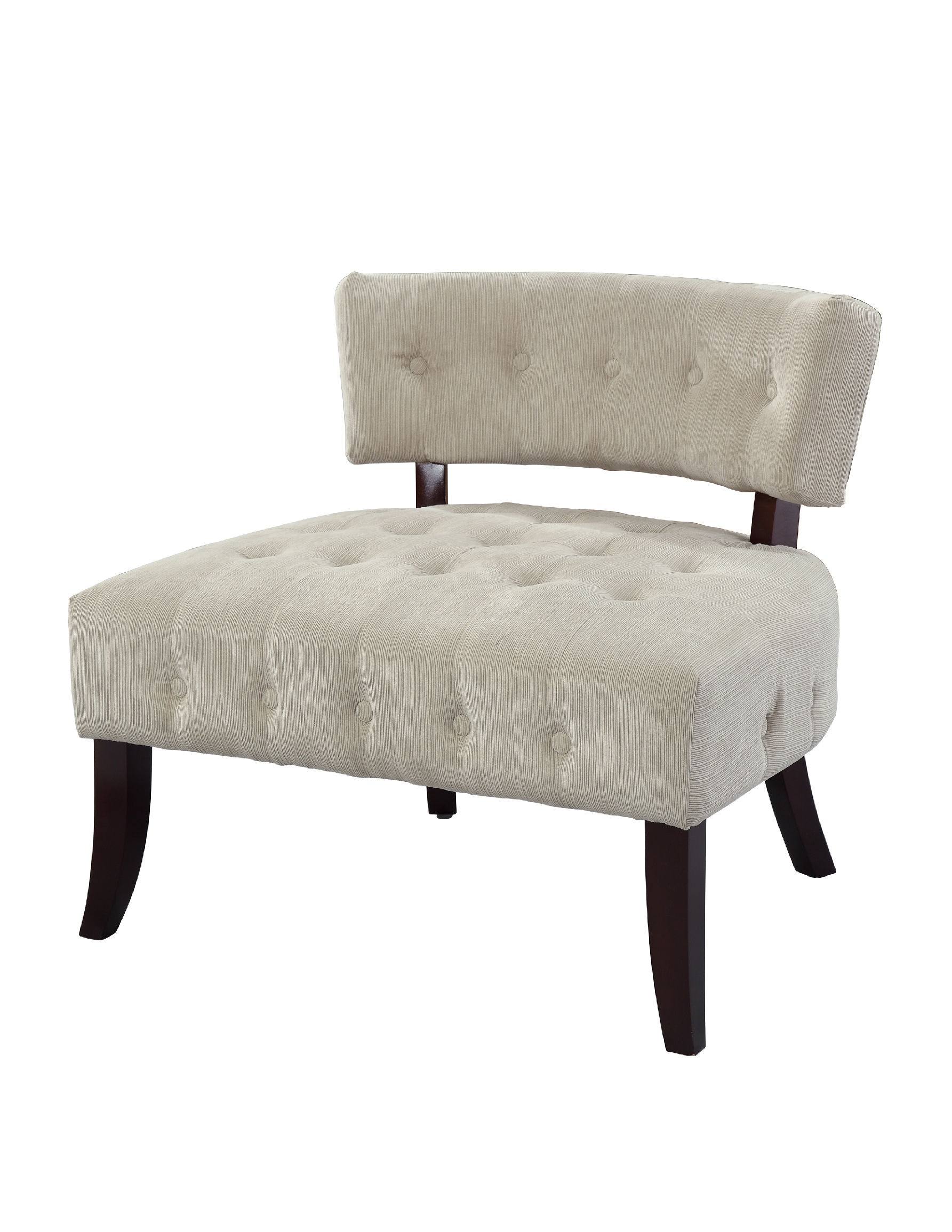 Cream tufted accent discount chair