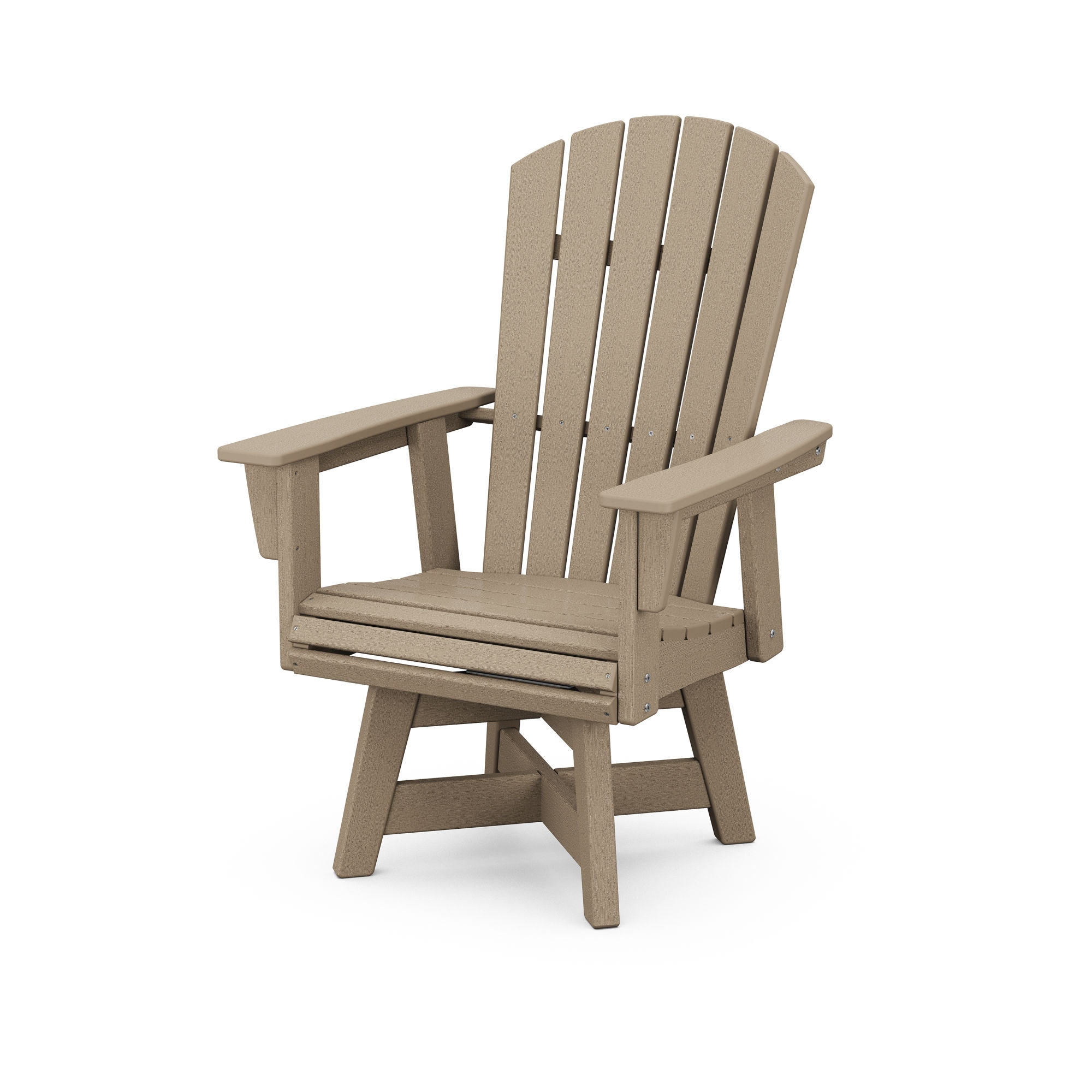 POLYWOOD Outdoor Furniture Nautical Adirondack Swivel Dining Chair ADDSV610VSH Silk Greenery Home