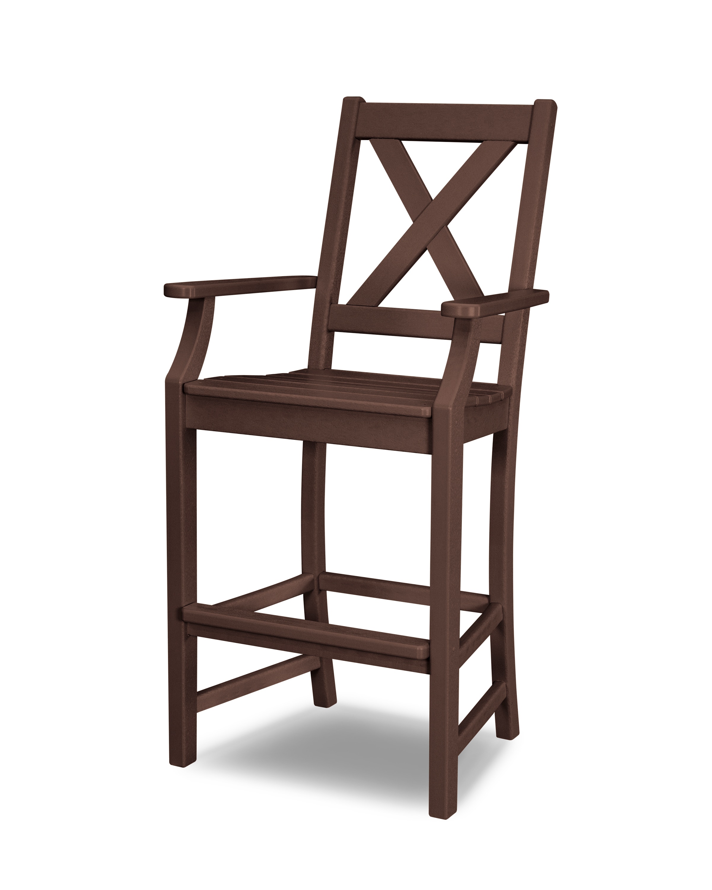  Braxton Bar Arm Chair In Mahogany 
