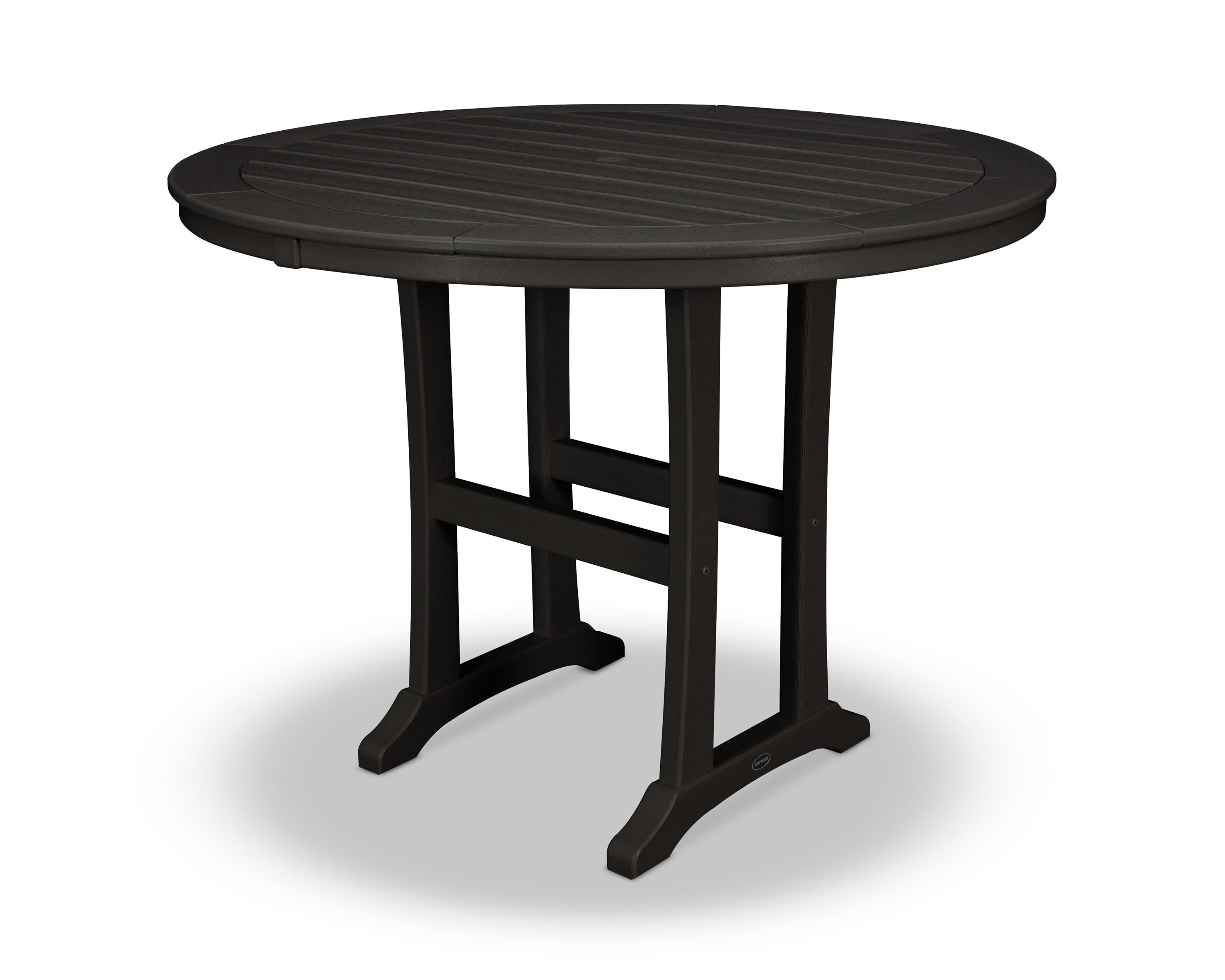  Nautical Trestle 48" Round Counter Table 