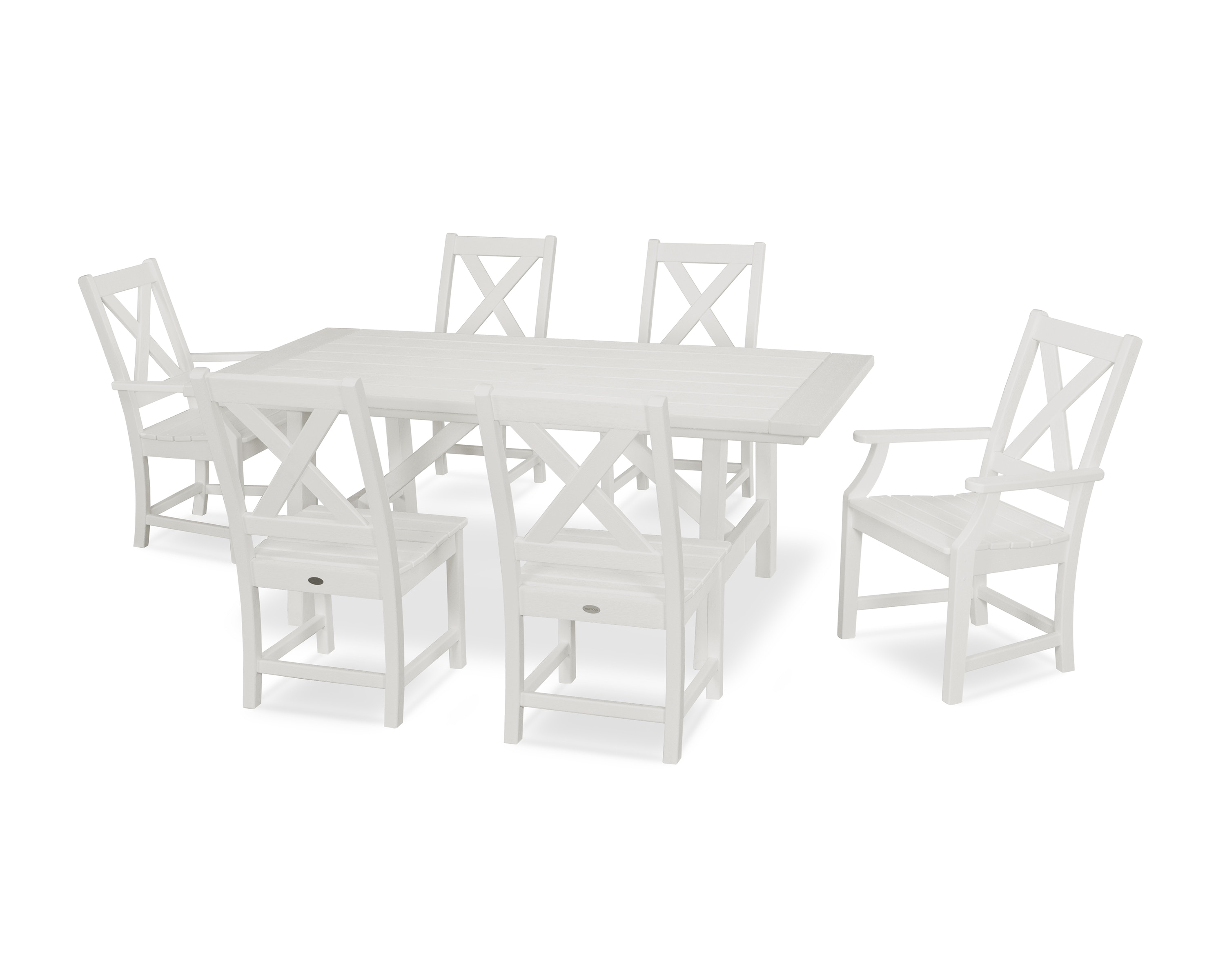  Braxton 7-Piece Rustic Farmhouse Dining Set 
