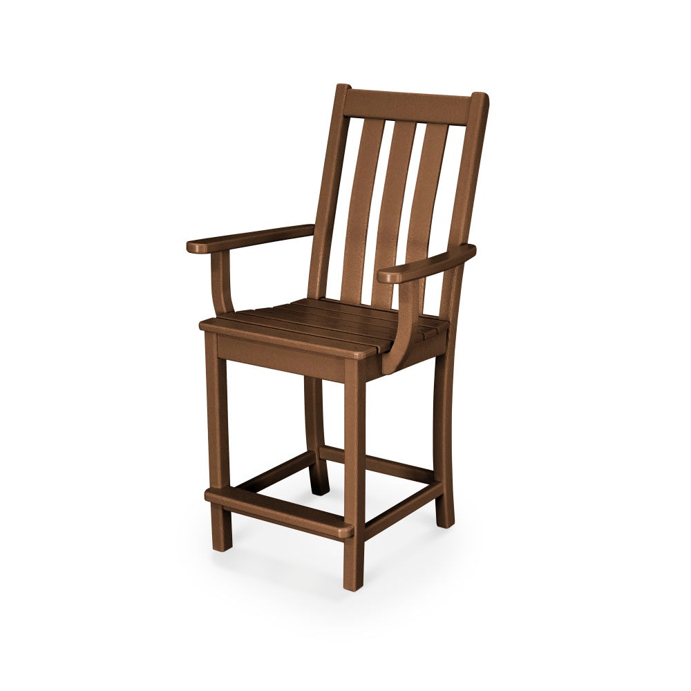  Vineyard Counter Arm Chair In Teak 
