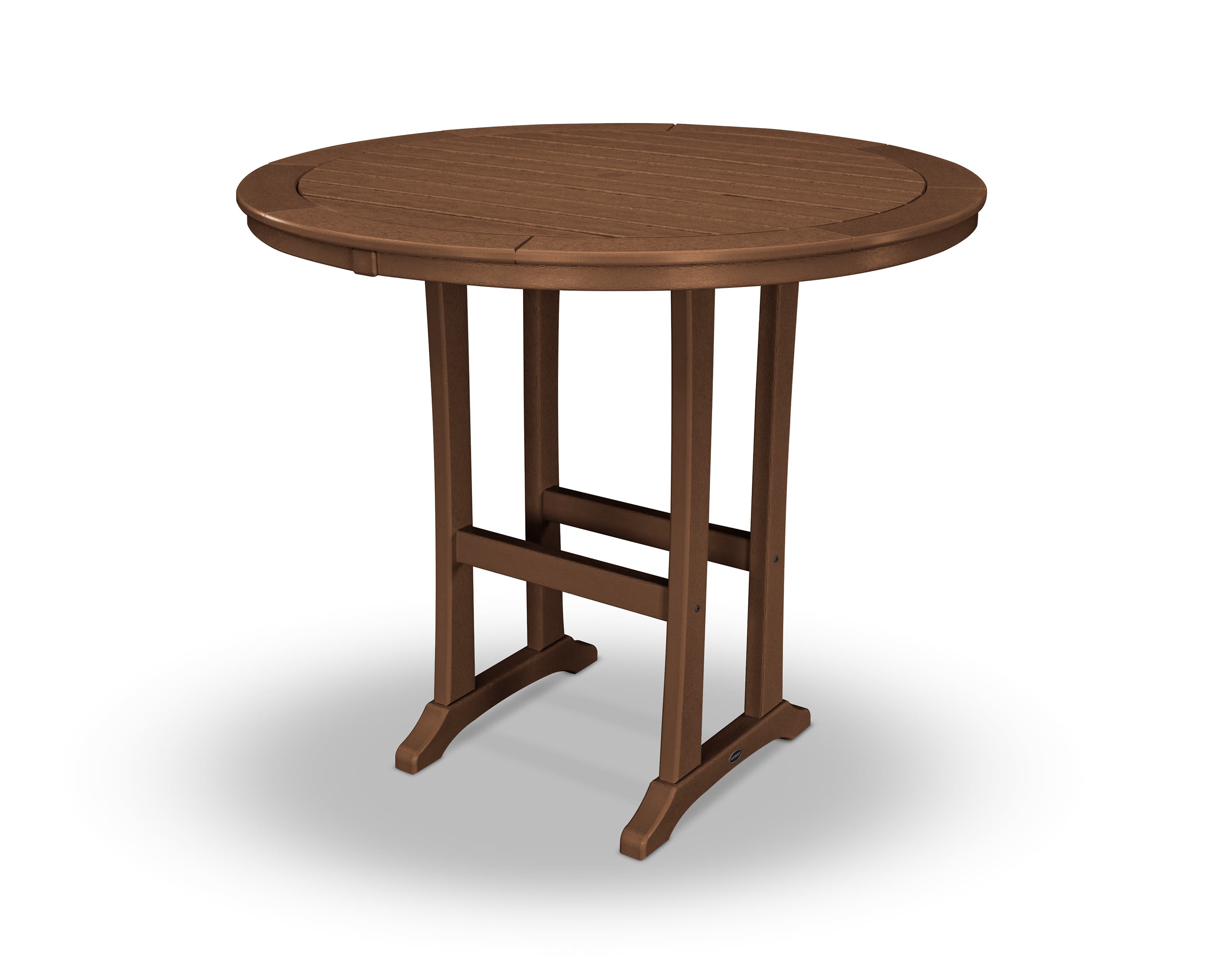  Nautical Trestle 48" Round Bar Table 