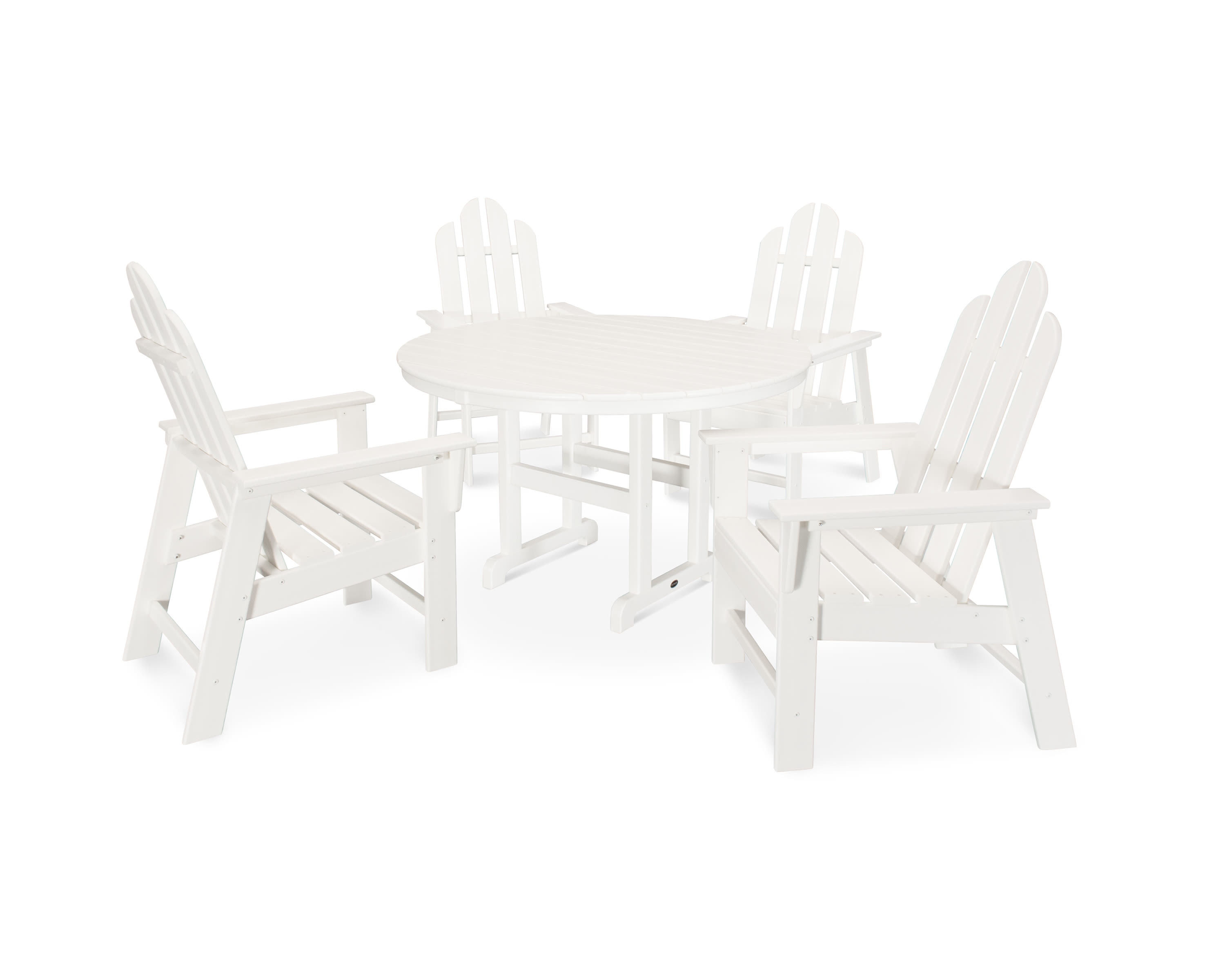  Long Island 5-Piece Round Farmhouse Dining Set 