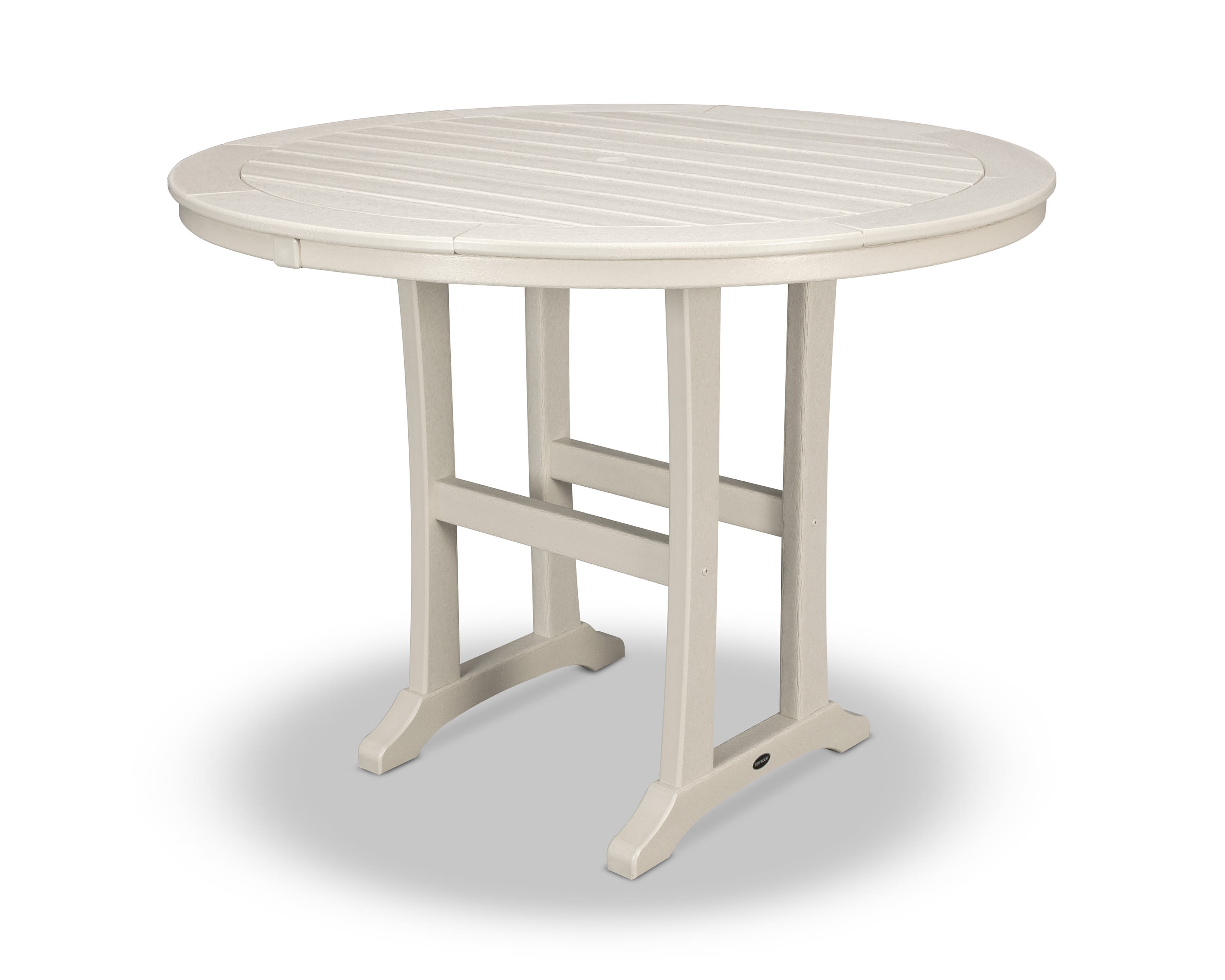 Nautical Trestle 48" Round Counter Table WCCRRT448L1SA