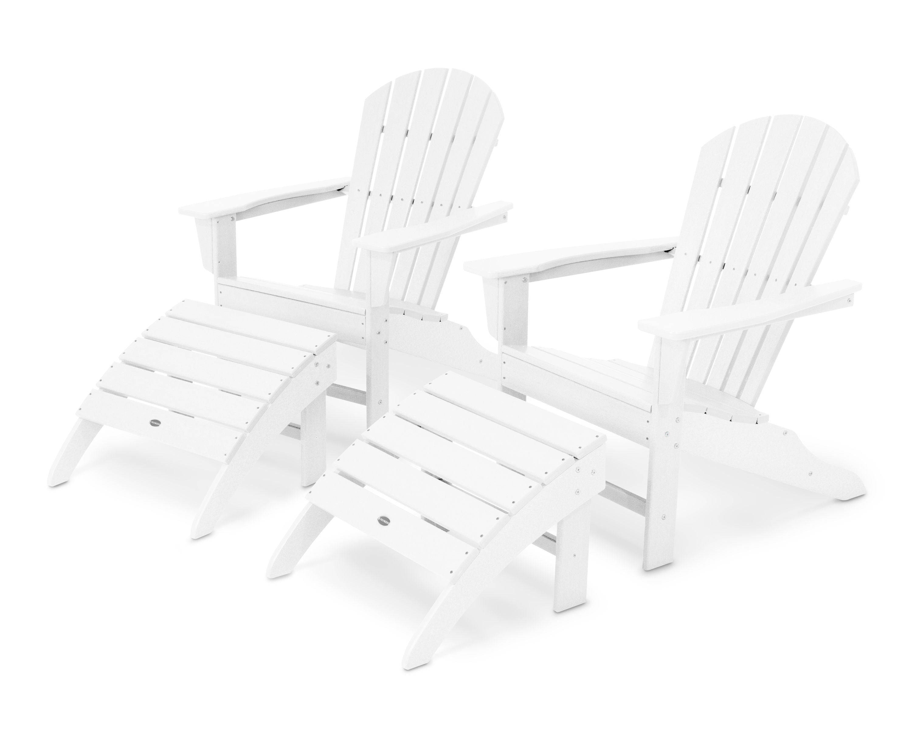  South Beach 4-Piece Adirondack Set 