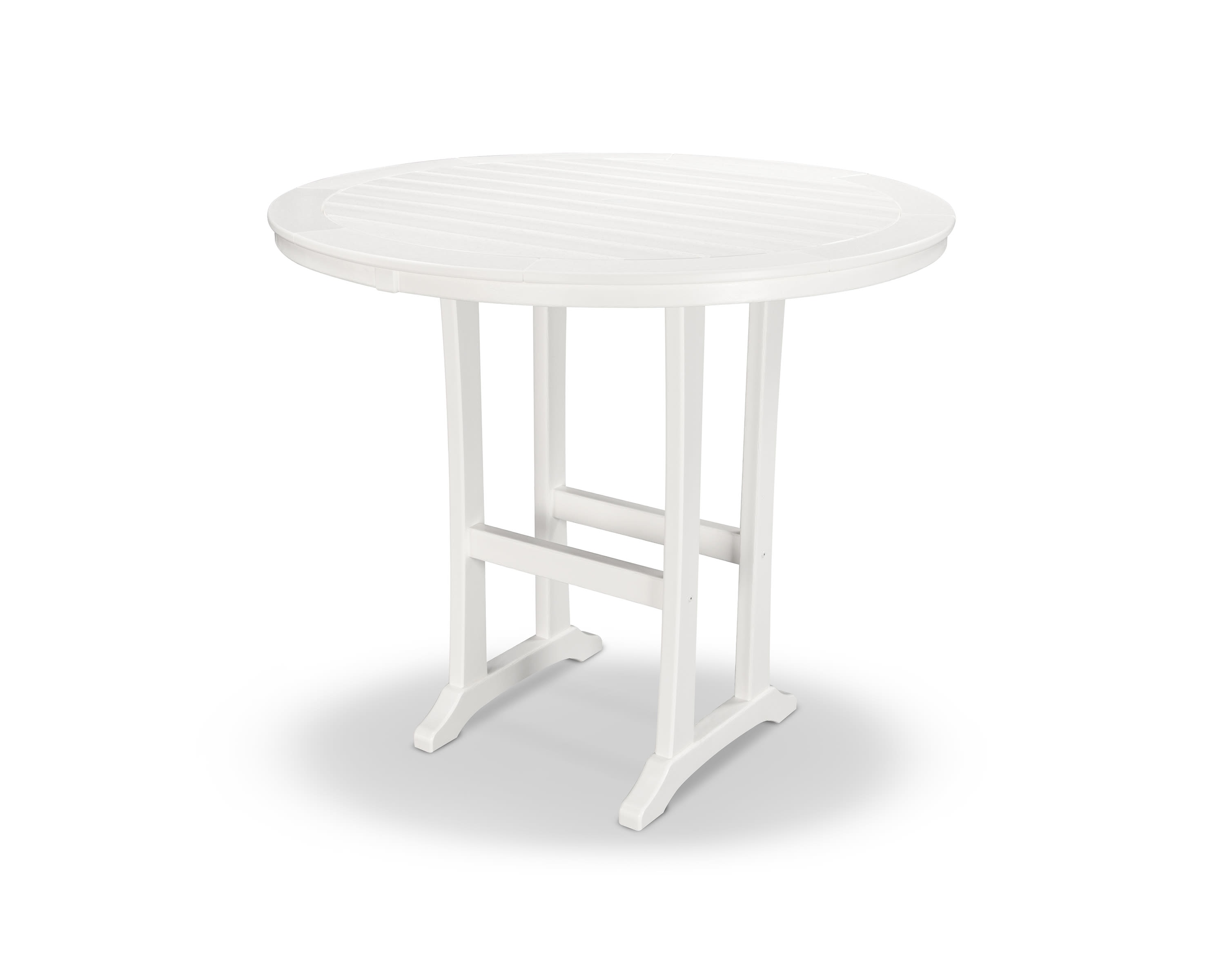  Nautical Trestle 48" Round Bar Table 