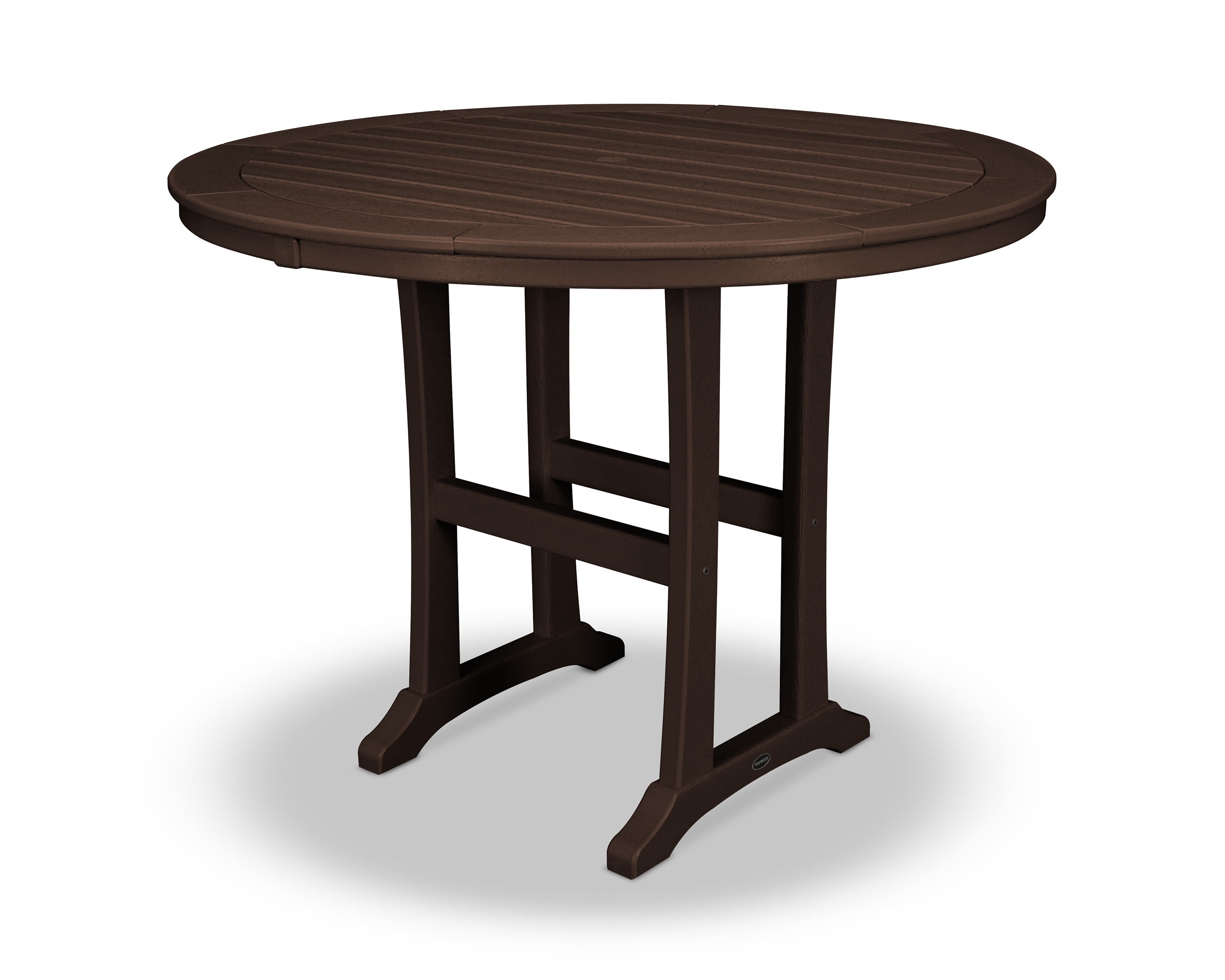  Nautical Trestle 48" Round Counter Table 