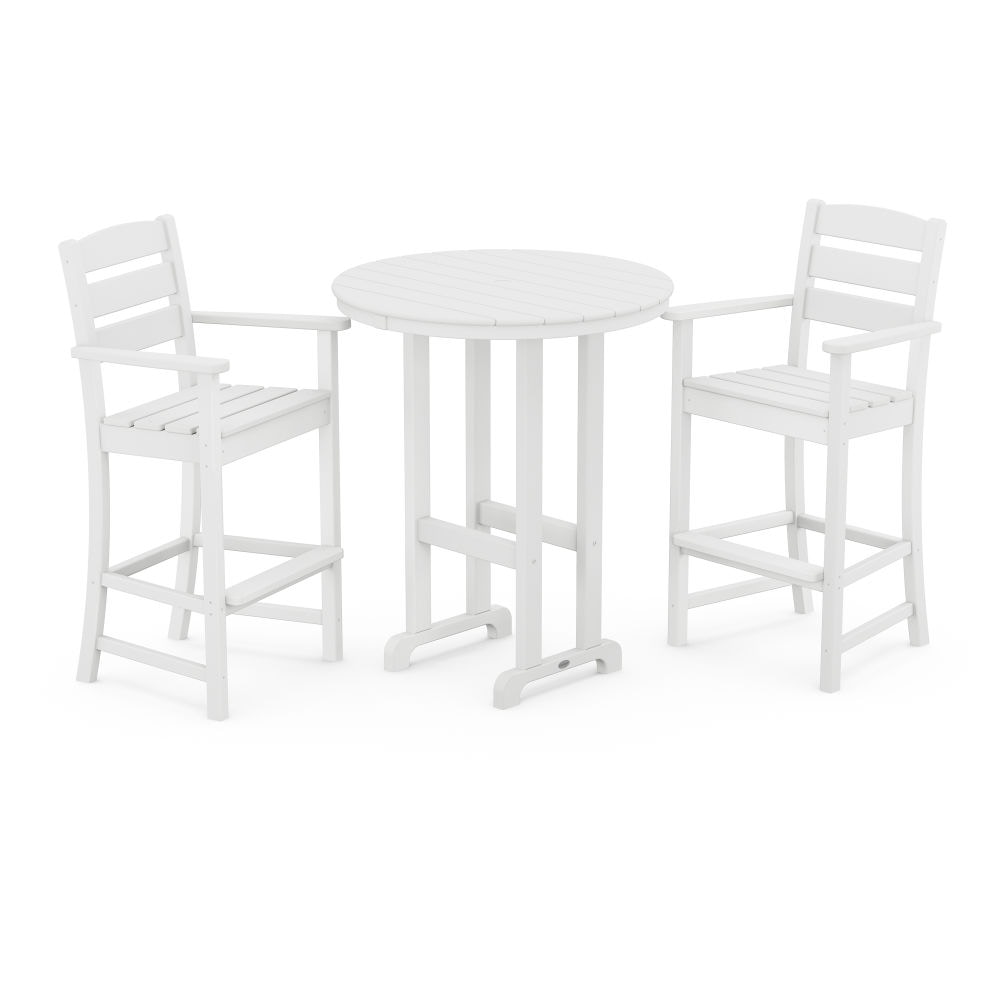  Lakeside 3-Piece Round Bar Arm Chair Set 