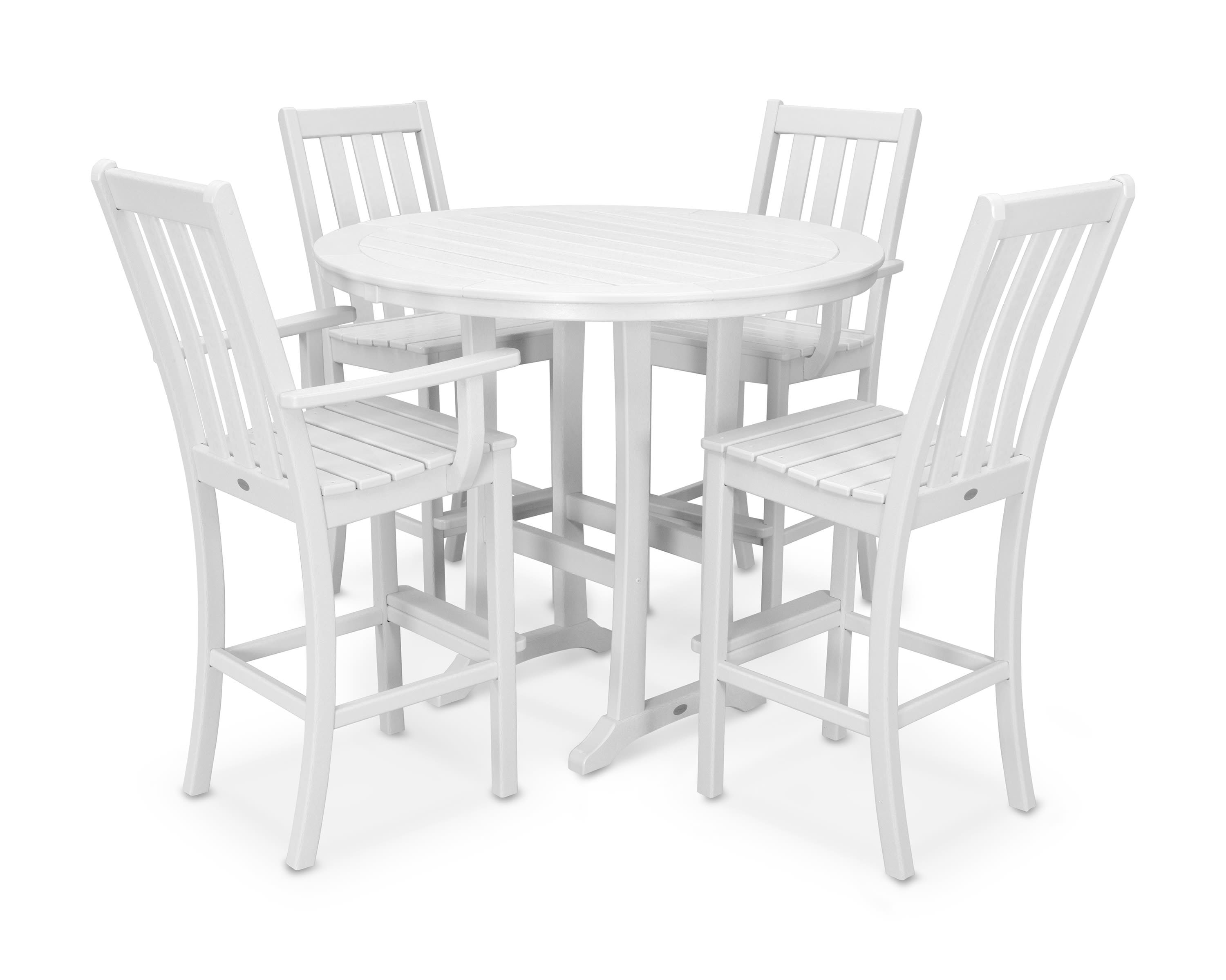  Vineyard 5-Piece Nautical Trestle Bar Set 