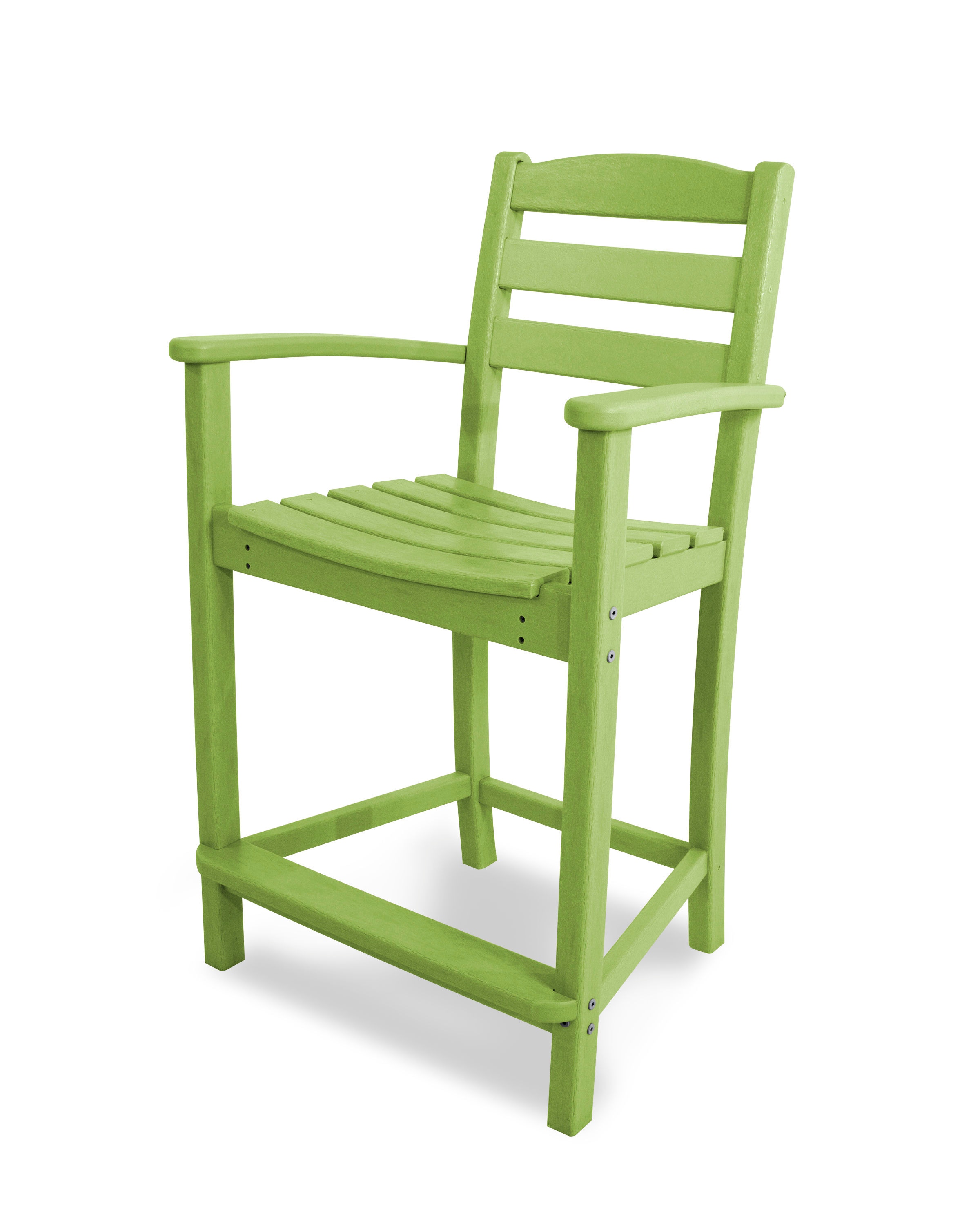  La Casa Cafe Counter Arm Chair In Lime 