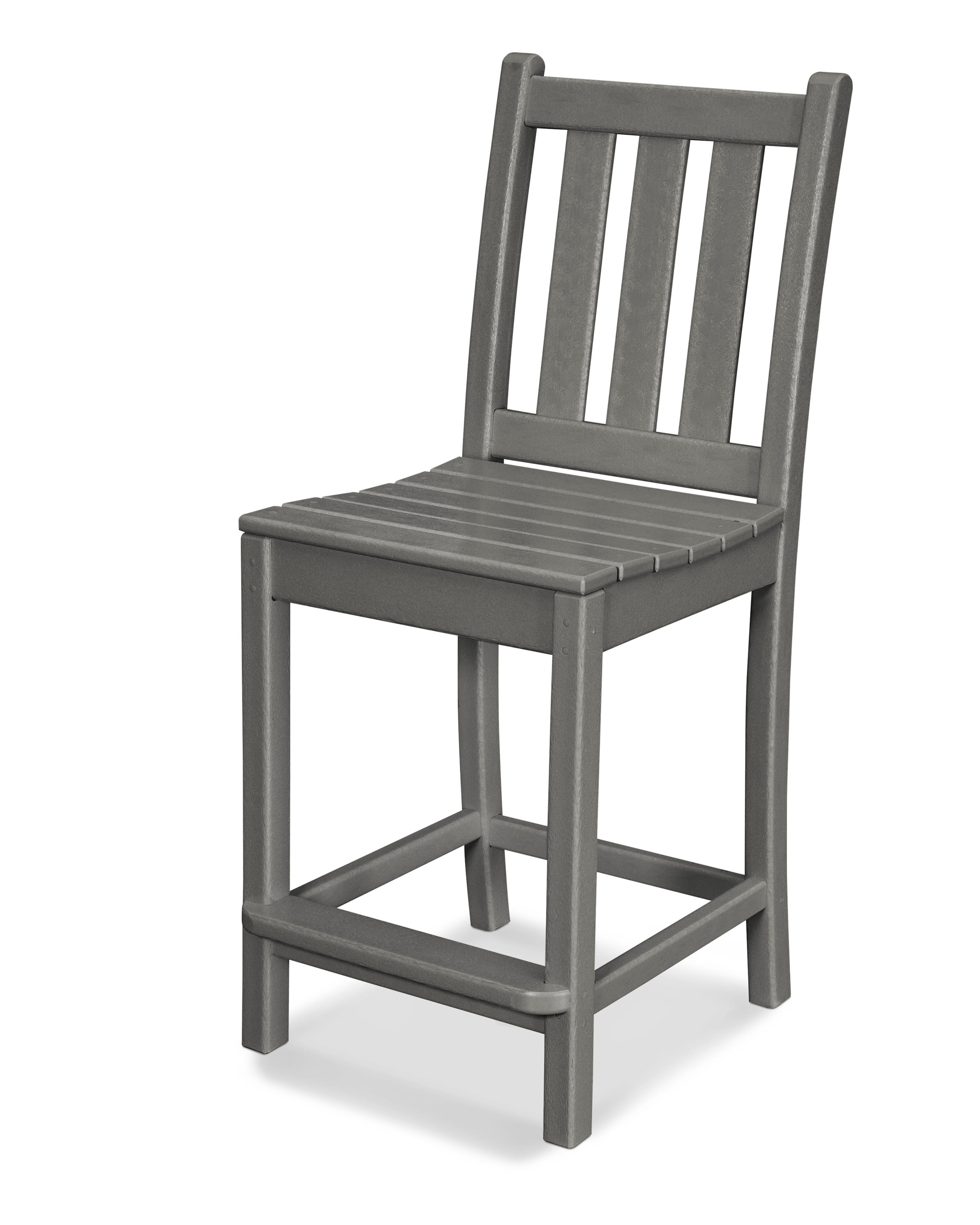  Traditional Garden Counter Side Chair In Slate Grey 