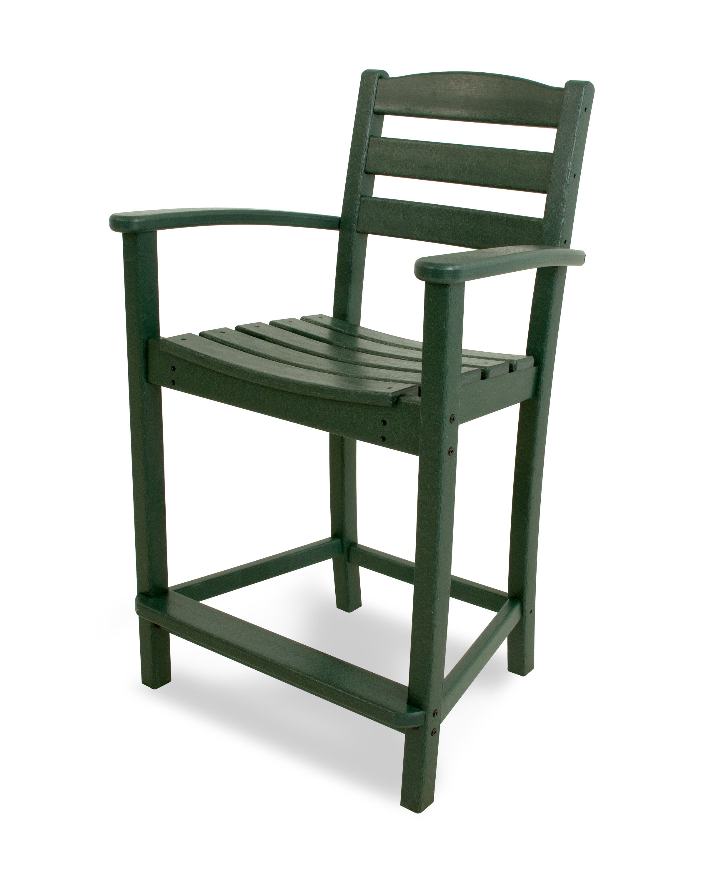  La Casa Cafe Counter Arm Chair In Green 