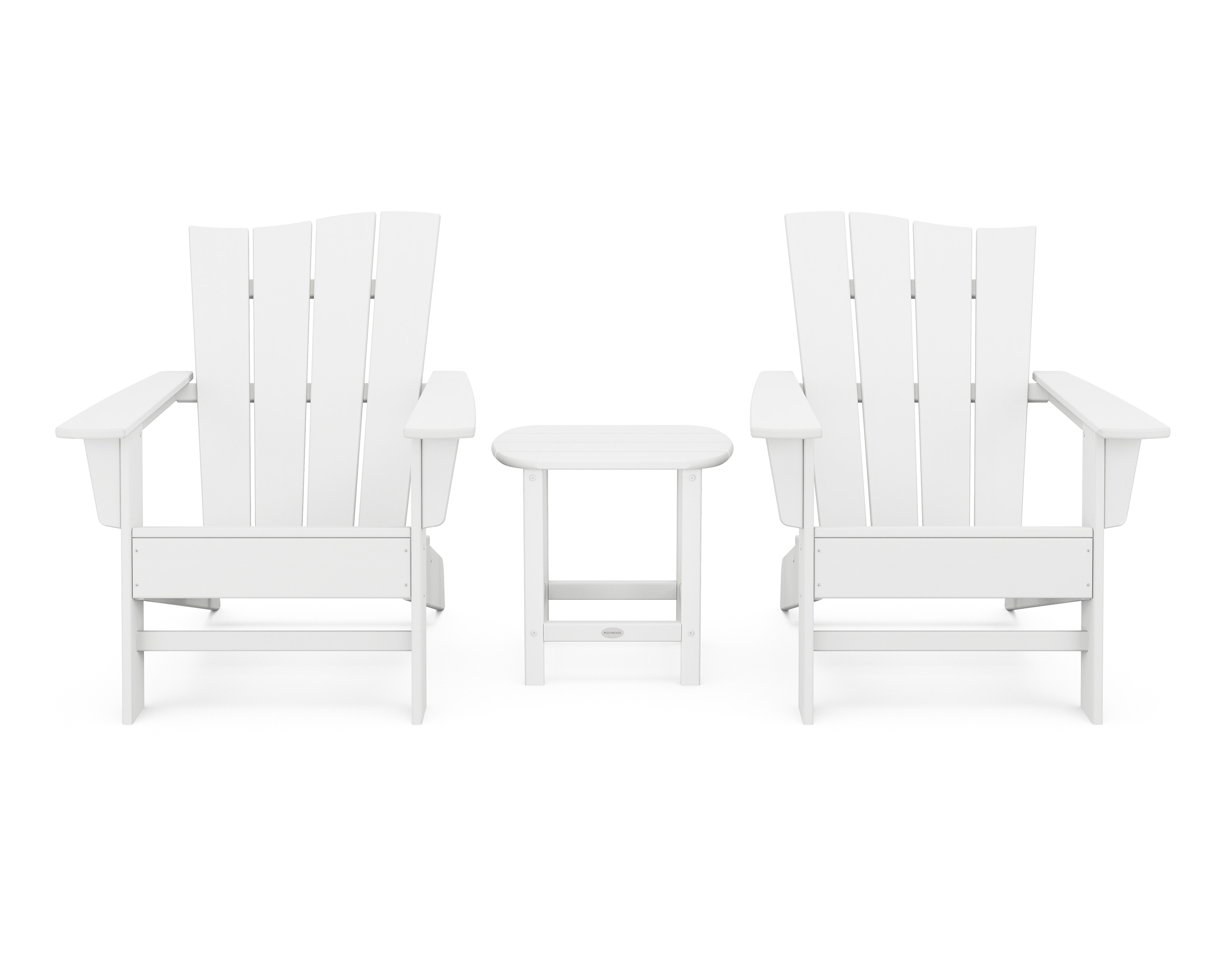  Wave 3-Piece Adirondack Chair Set 