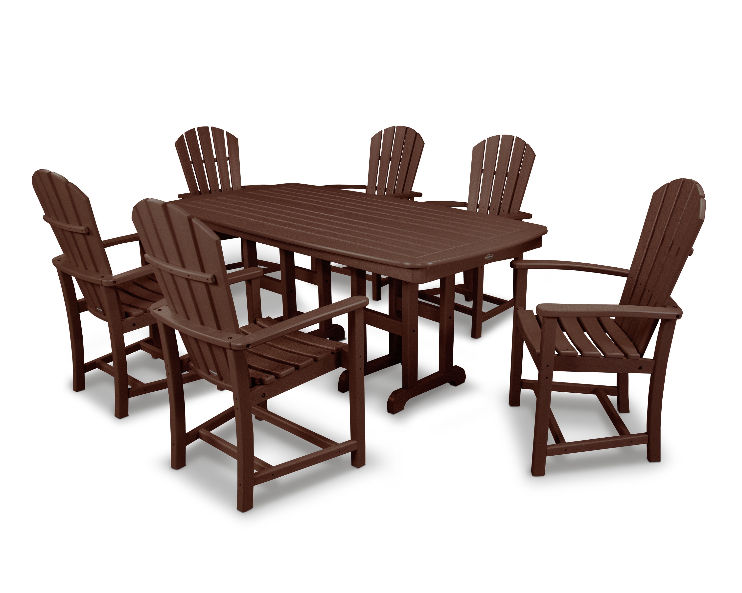 POLYWOOD Outdoor Furniture Palm Coast 7Piece Dining Set PWS2411MA