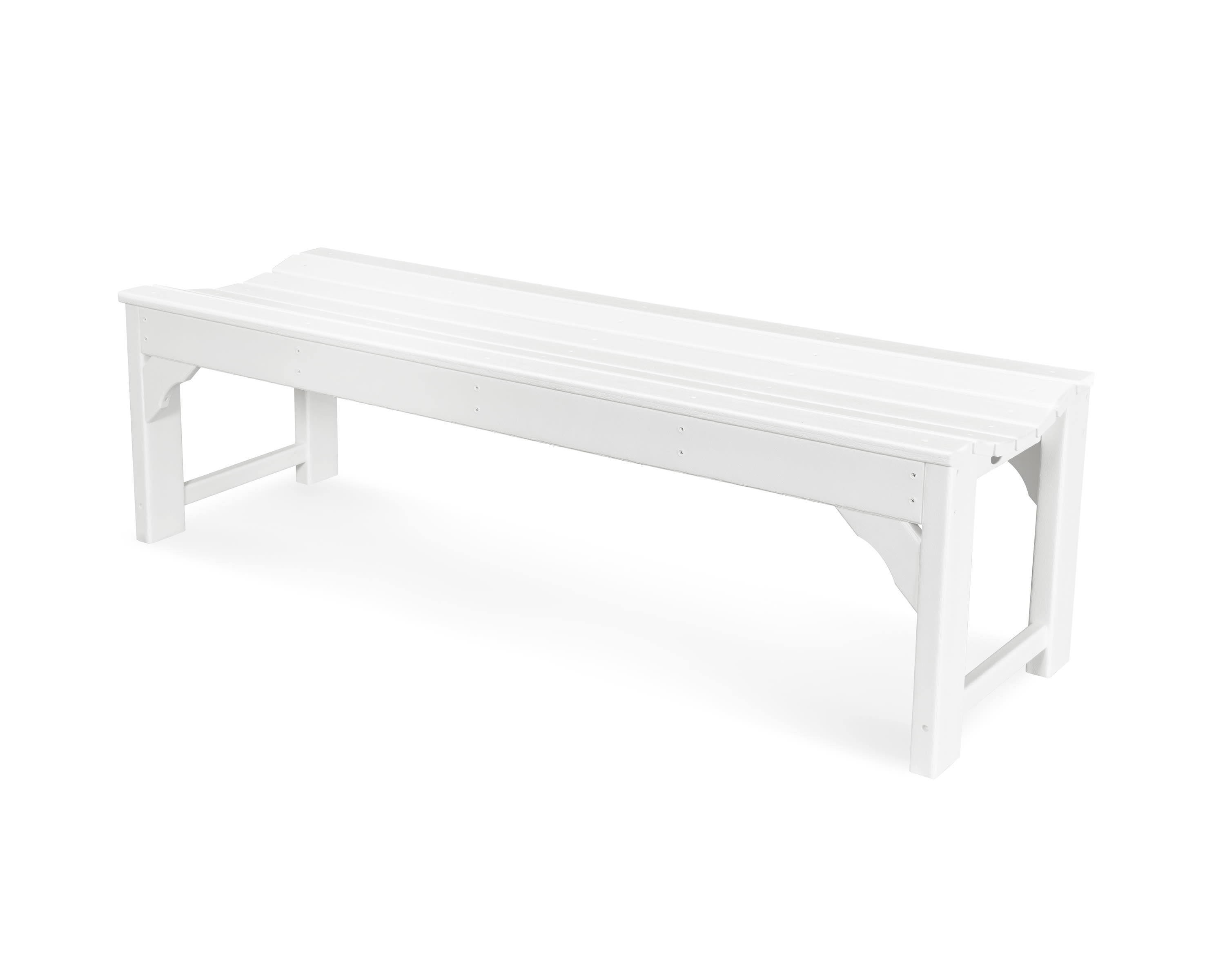  Traditional Garden 60" Backless Bench 