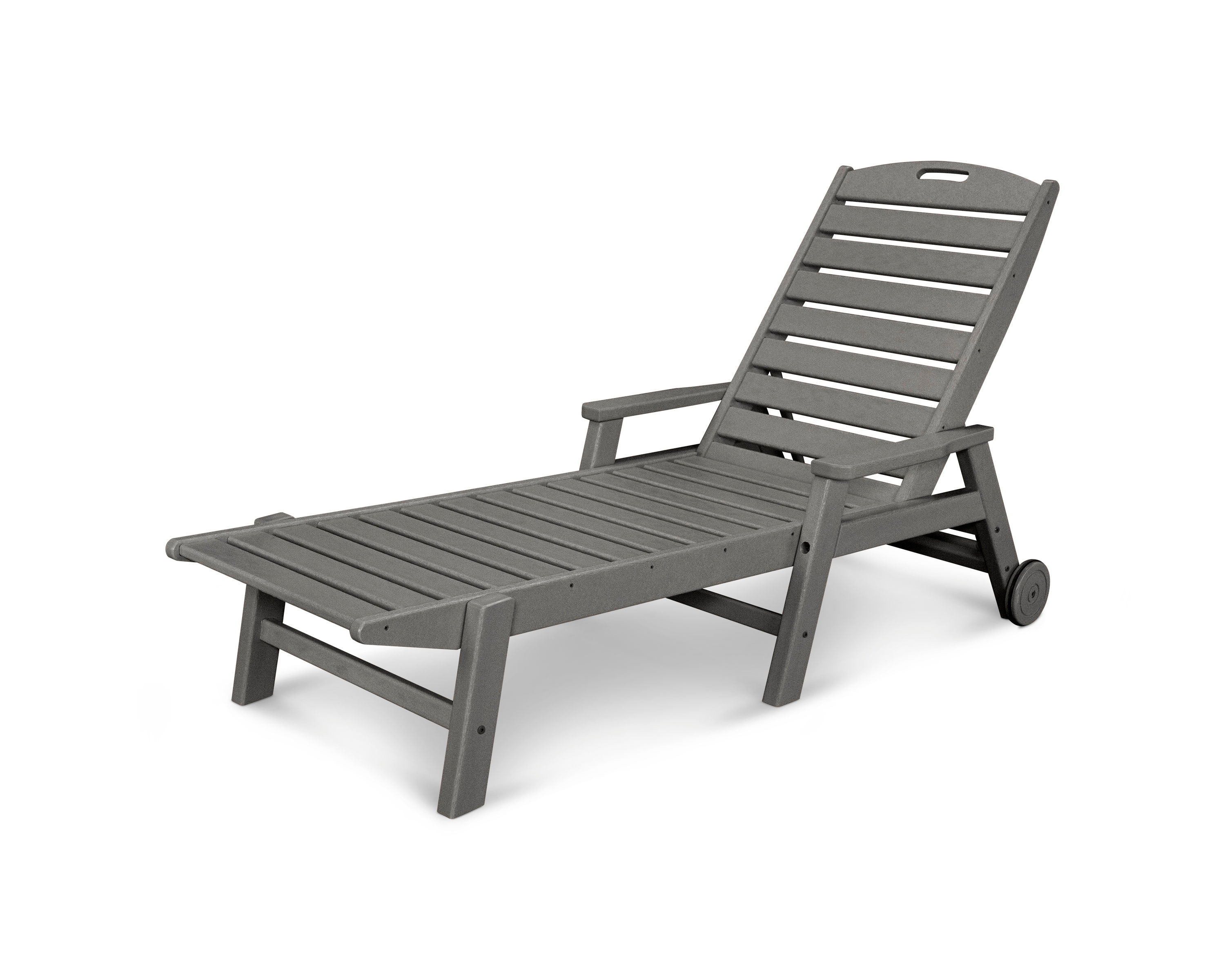  Nautical Chaise with Arms & Wheels 