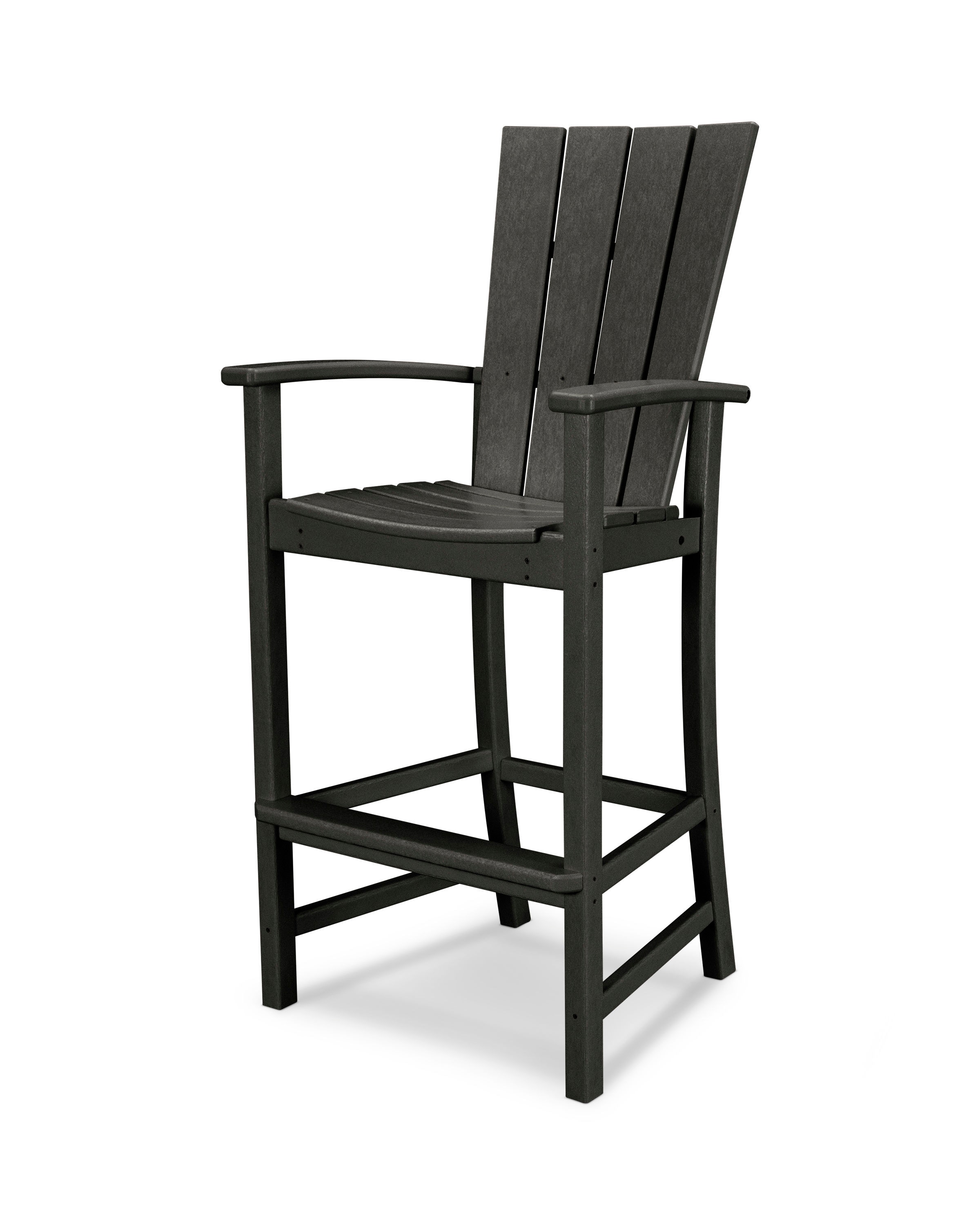  Quattro Adirondack Bar Chair In Black 