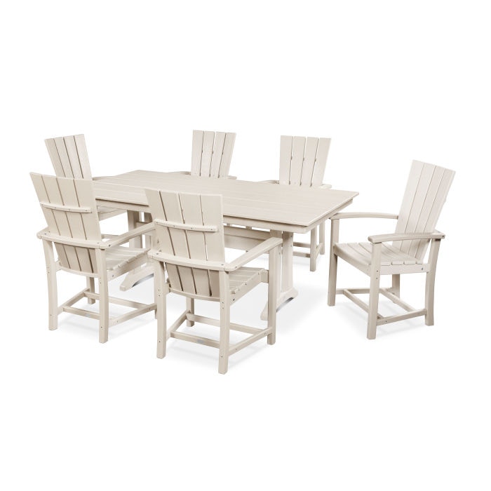 quattro 7piece farmhouse dining set