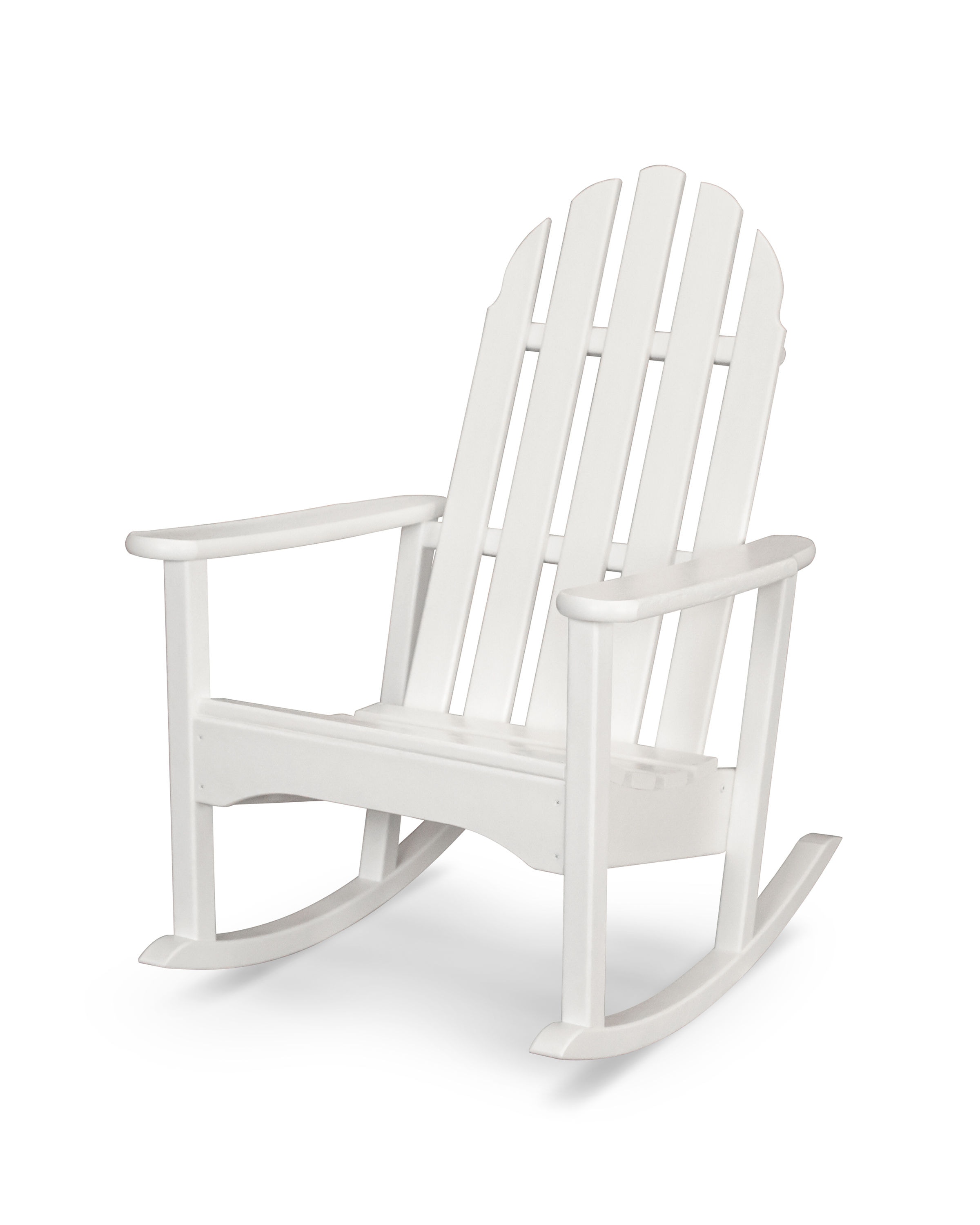Polywood Outdoor Patio Classic Adirondack Rocking Chair Adrc100 Silk Greenery Home Store St