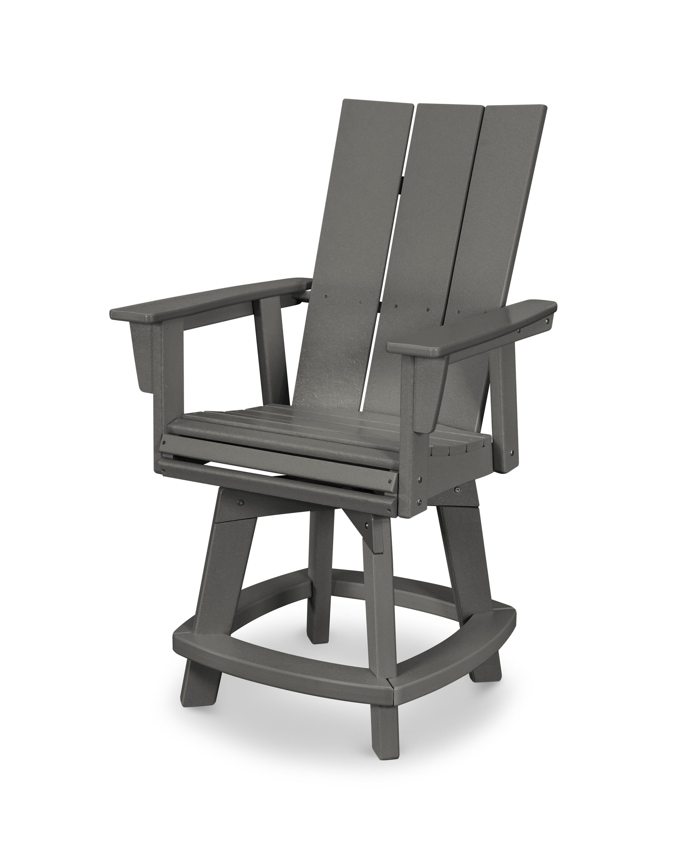  Modern Adirondack Swivel Counter Chair 
