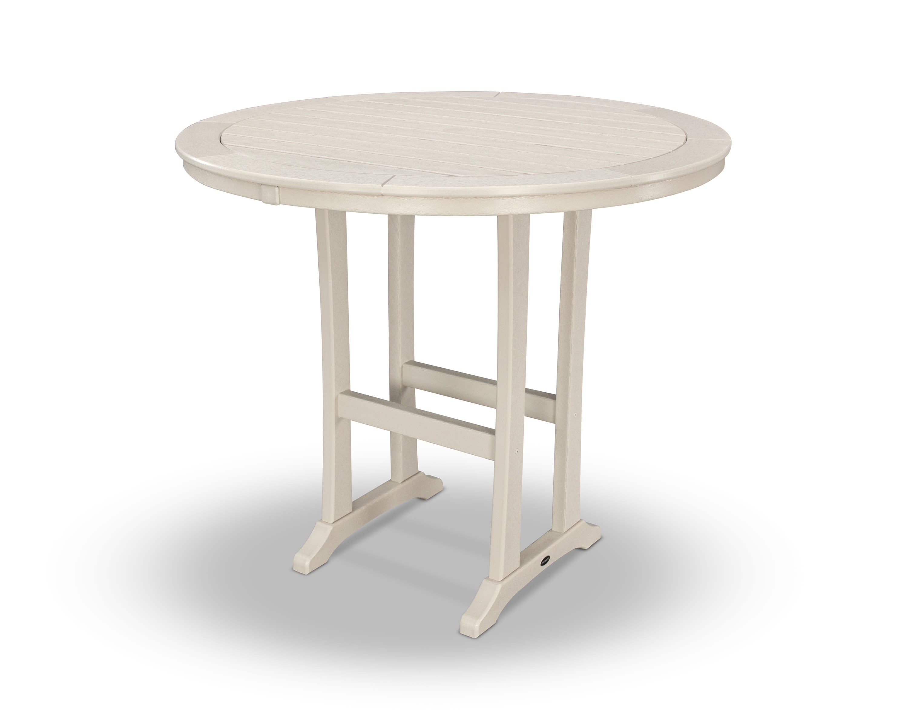  Nautical Trestle 48" Round Bar Table 