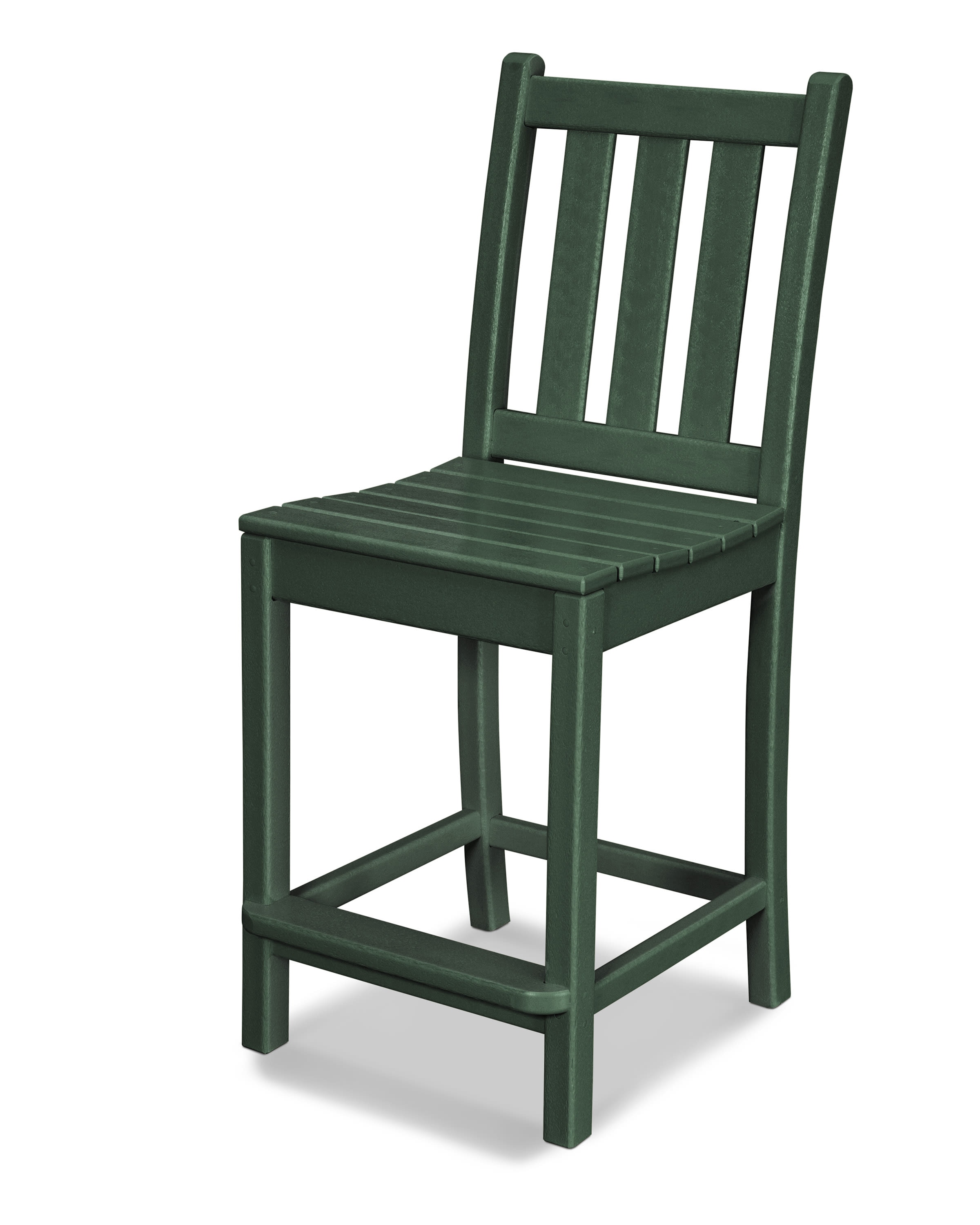  Traditional Garden Counter Side Chair In Green 