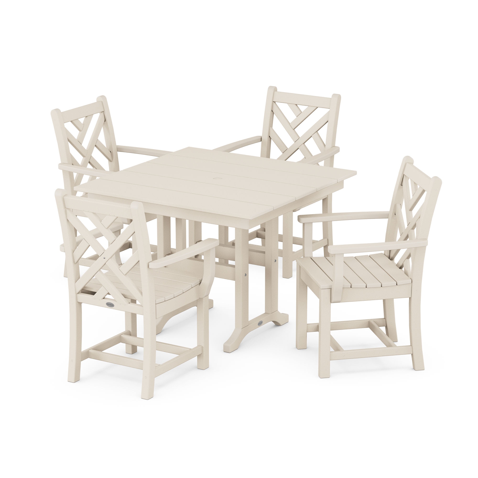  Chippendale 5-Piece Farmhouse Dining Set 