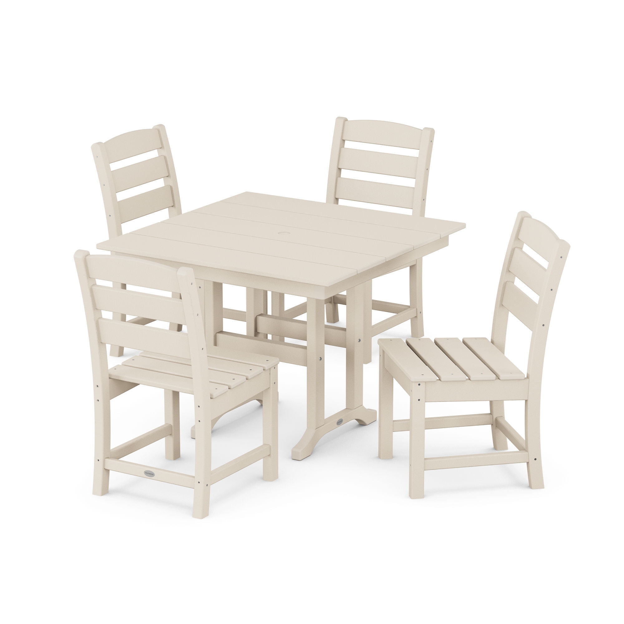  Lakeside Side Chair 5-Piece Farmhouse Dining Set 