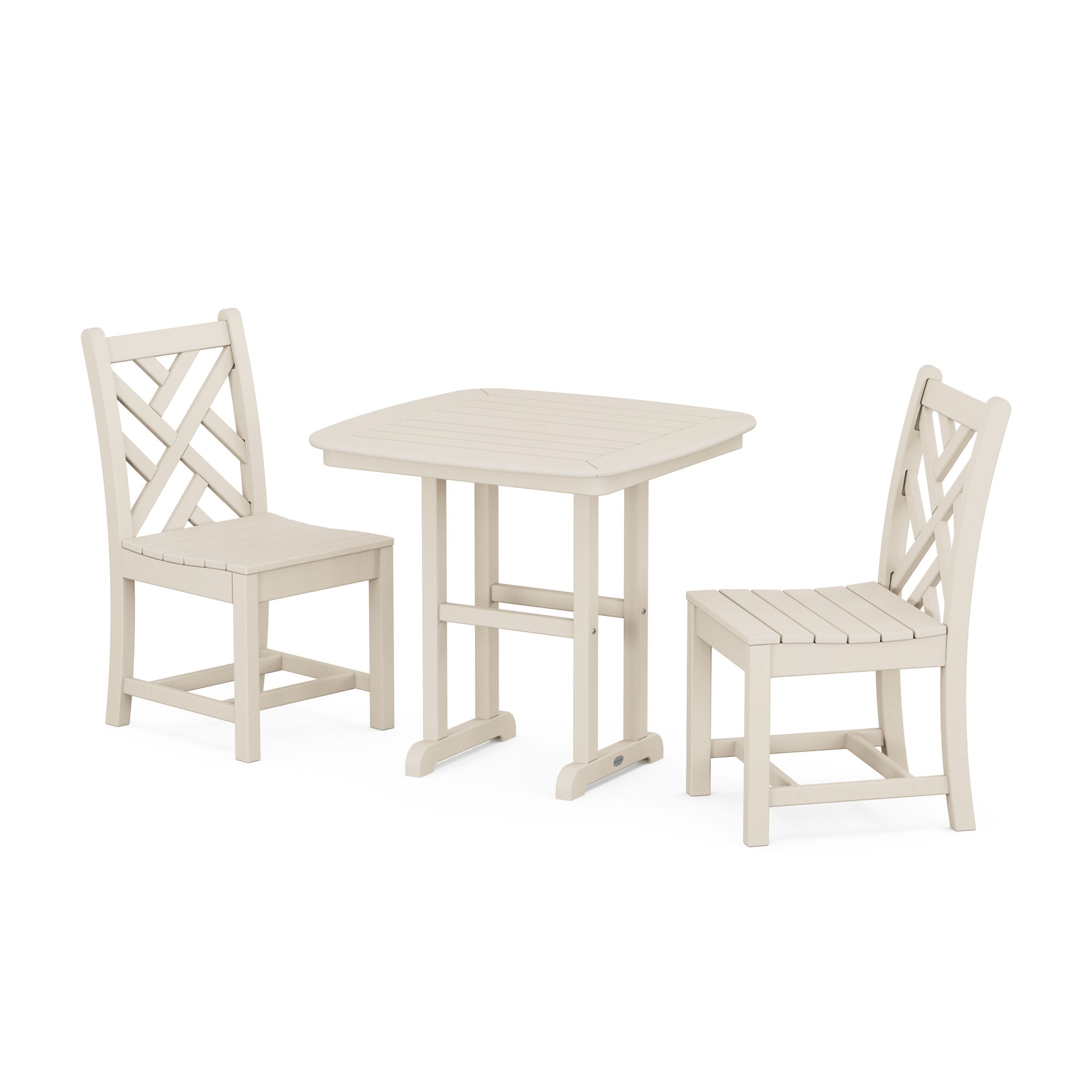  Chippendale Side Chair 3-Piece Dining Set 