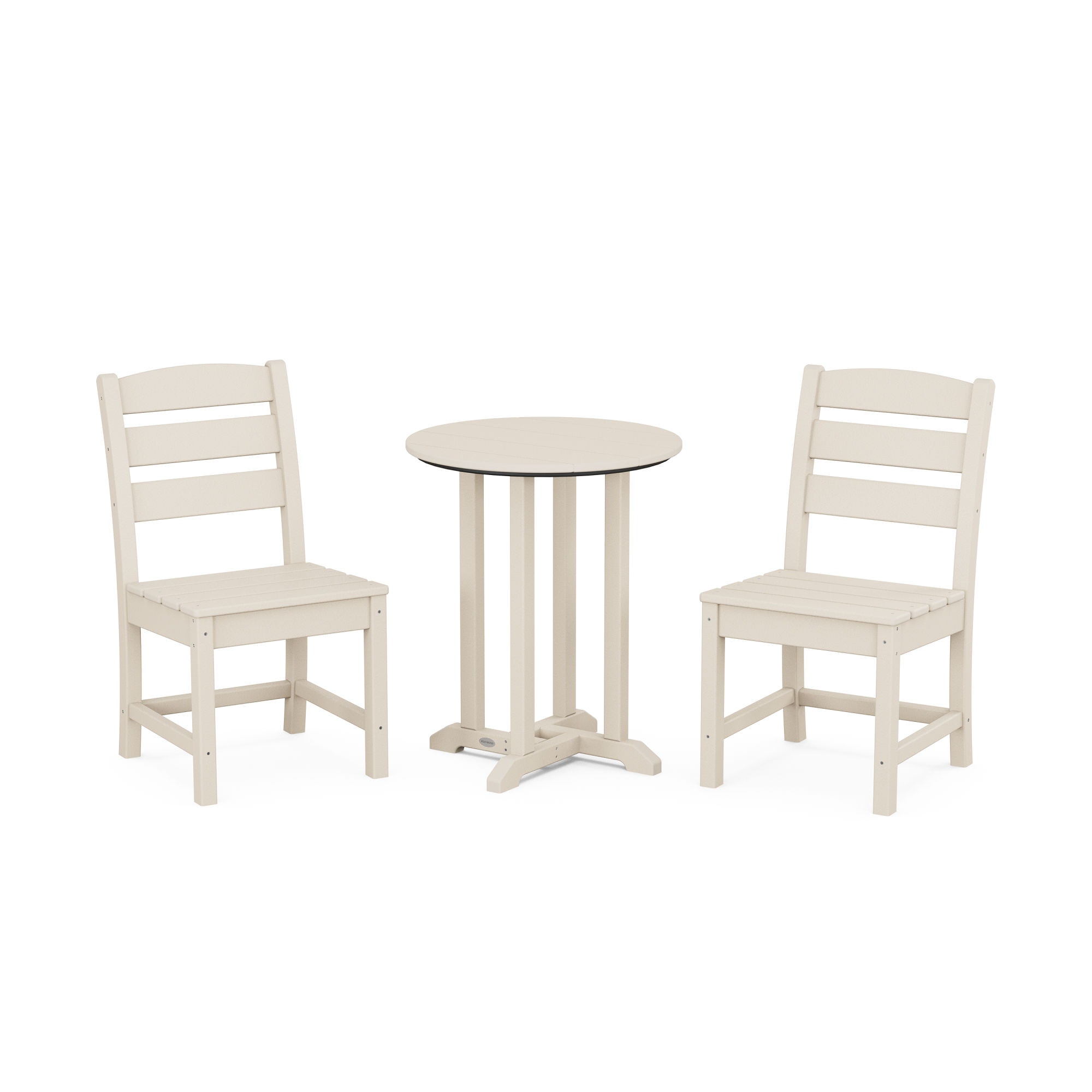  Lakeside Side Chair 3-Piece Round Dining Set 