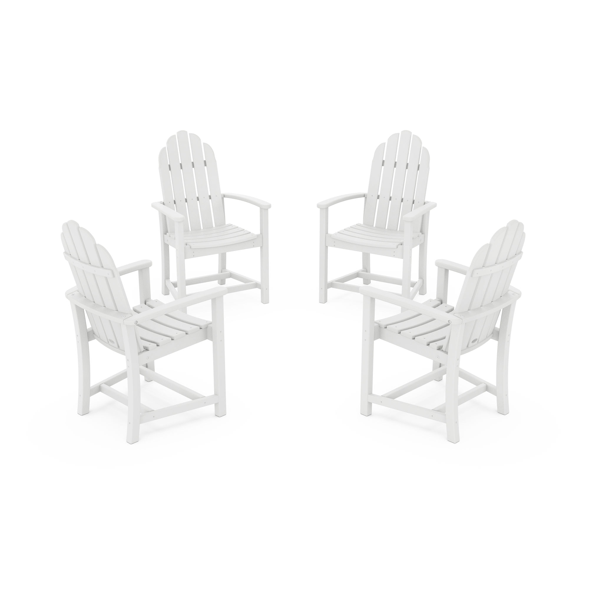  Classic 4-Piece Upright Adirondack Conversation Set 