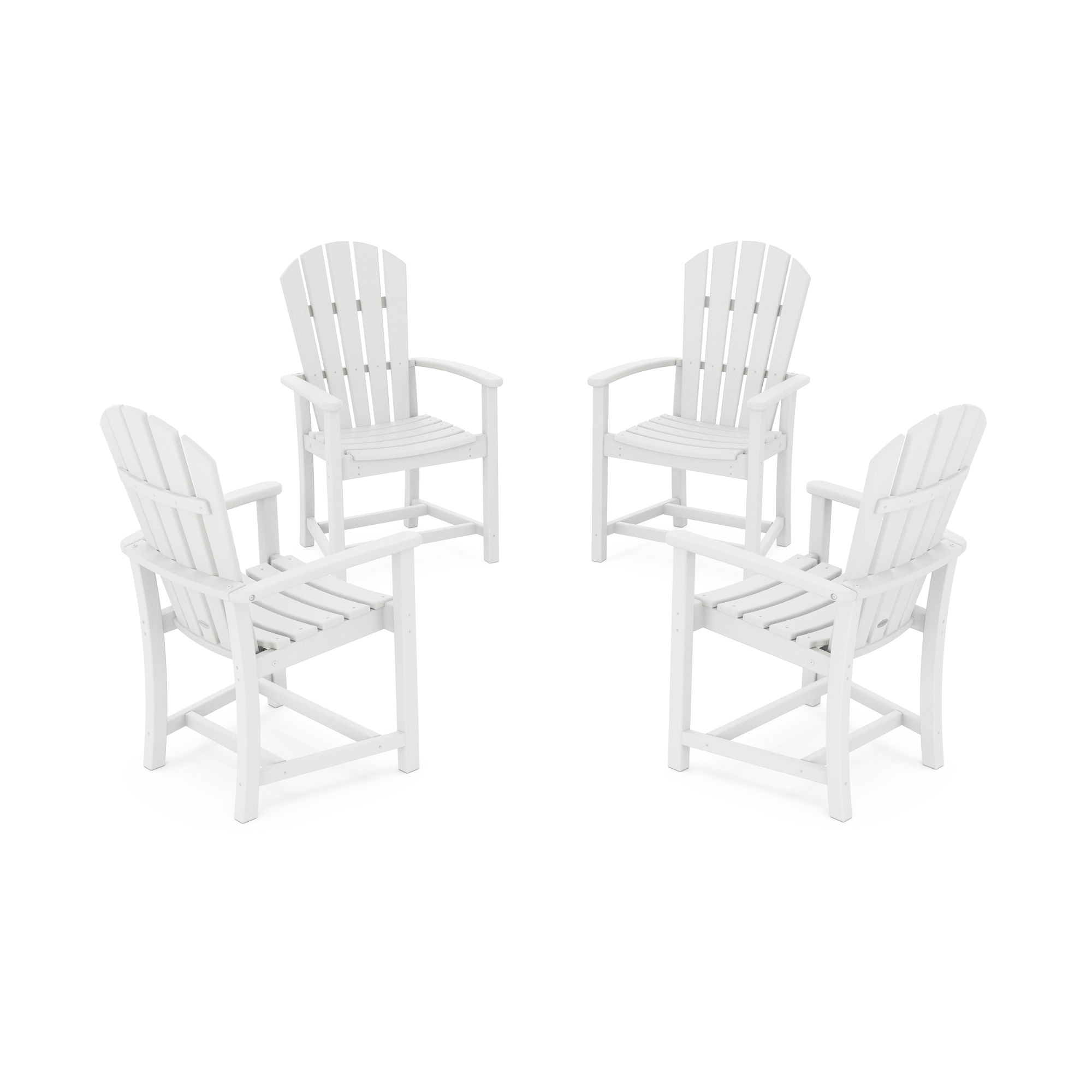  Palm Coast 4-Piece Upright Adirondack Conversation Set 