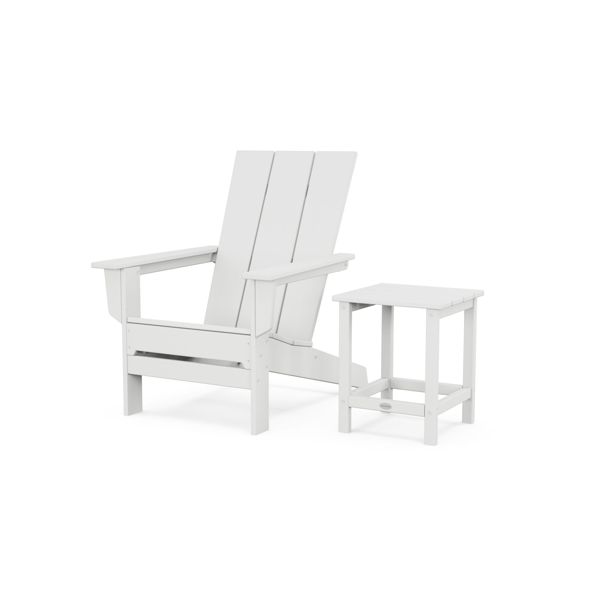  Modern Studio Adirondack Chair With Side Table 