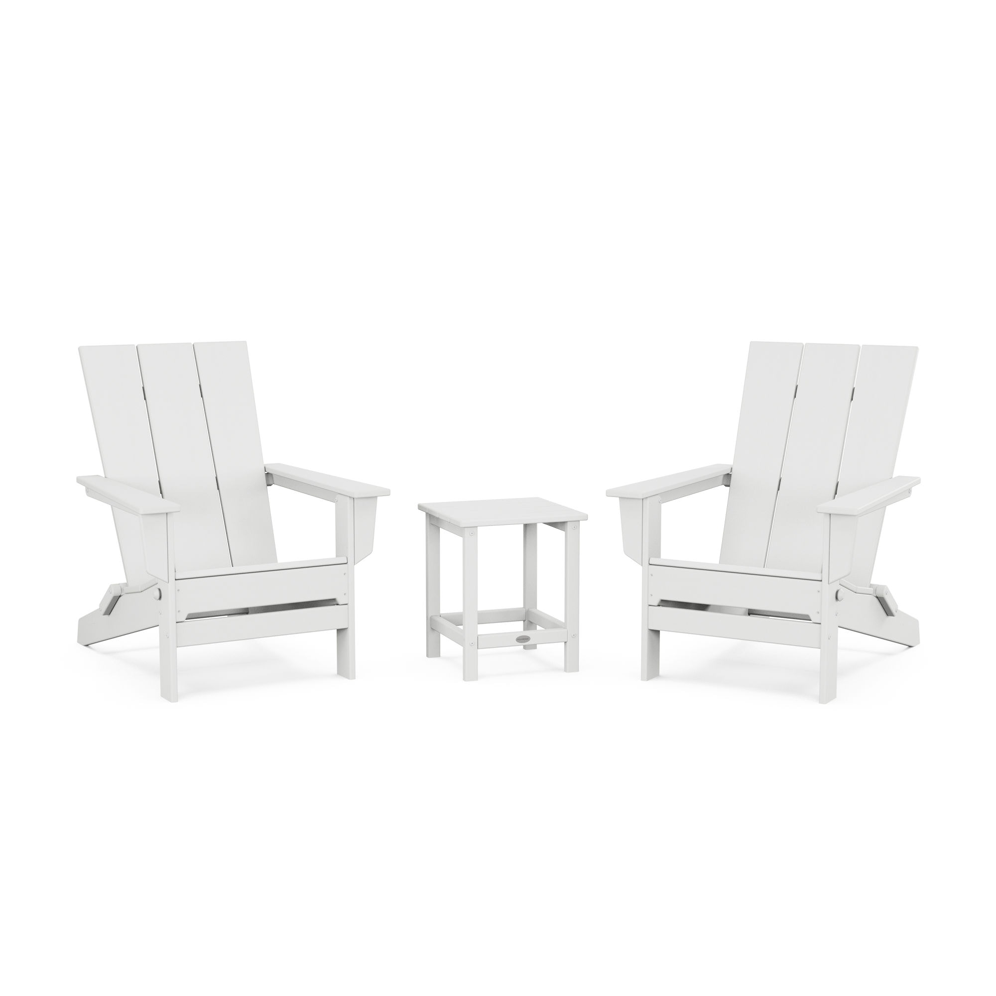  3-Piece Modern Studio Folding Adirondack Set 