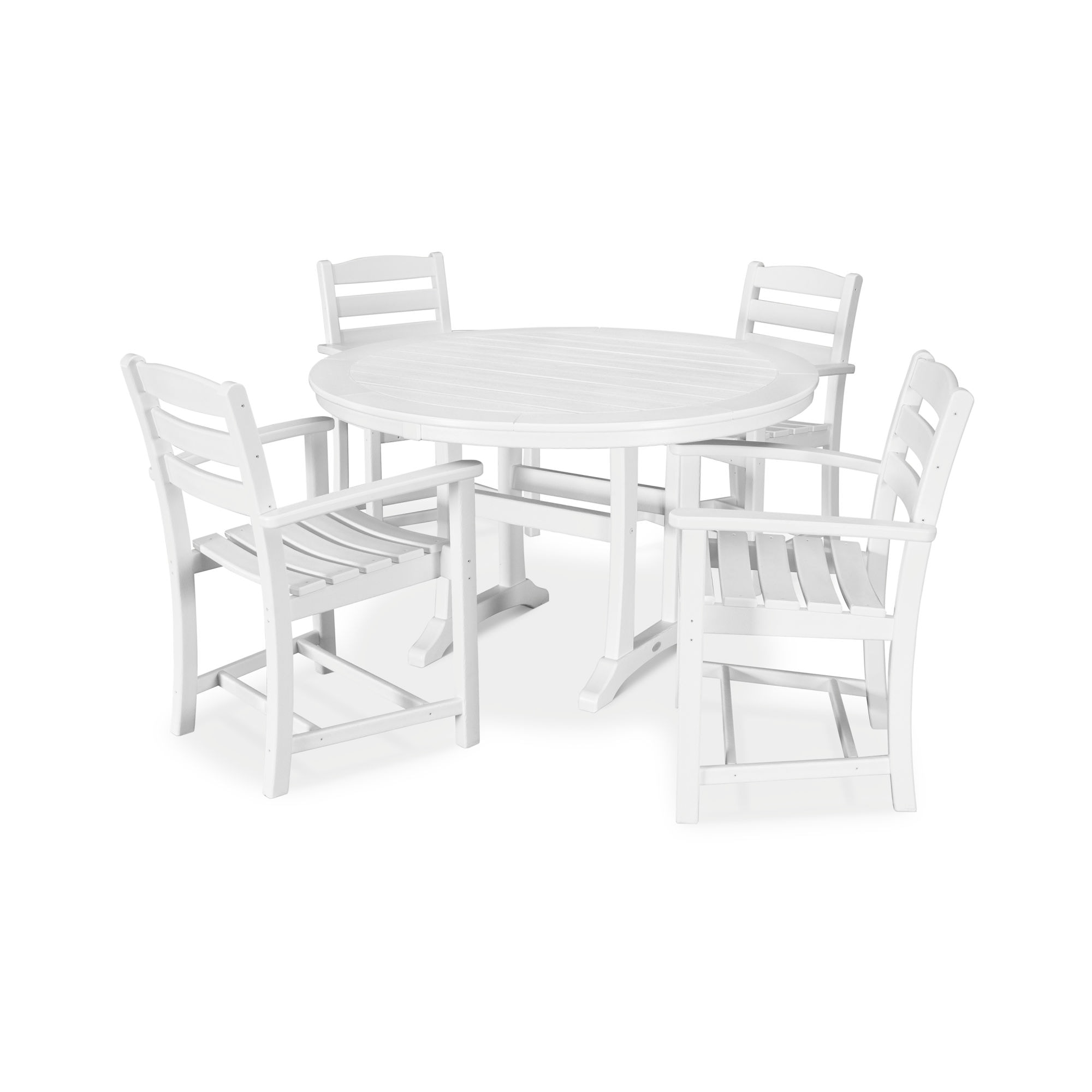  La Casa Cafe 5-Piece Arm Chair Dining Set 