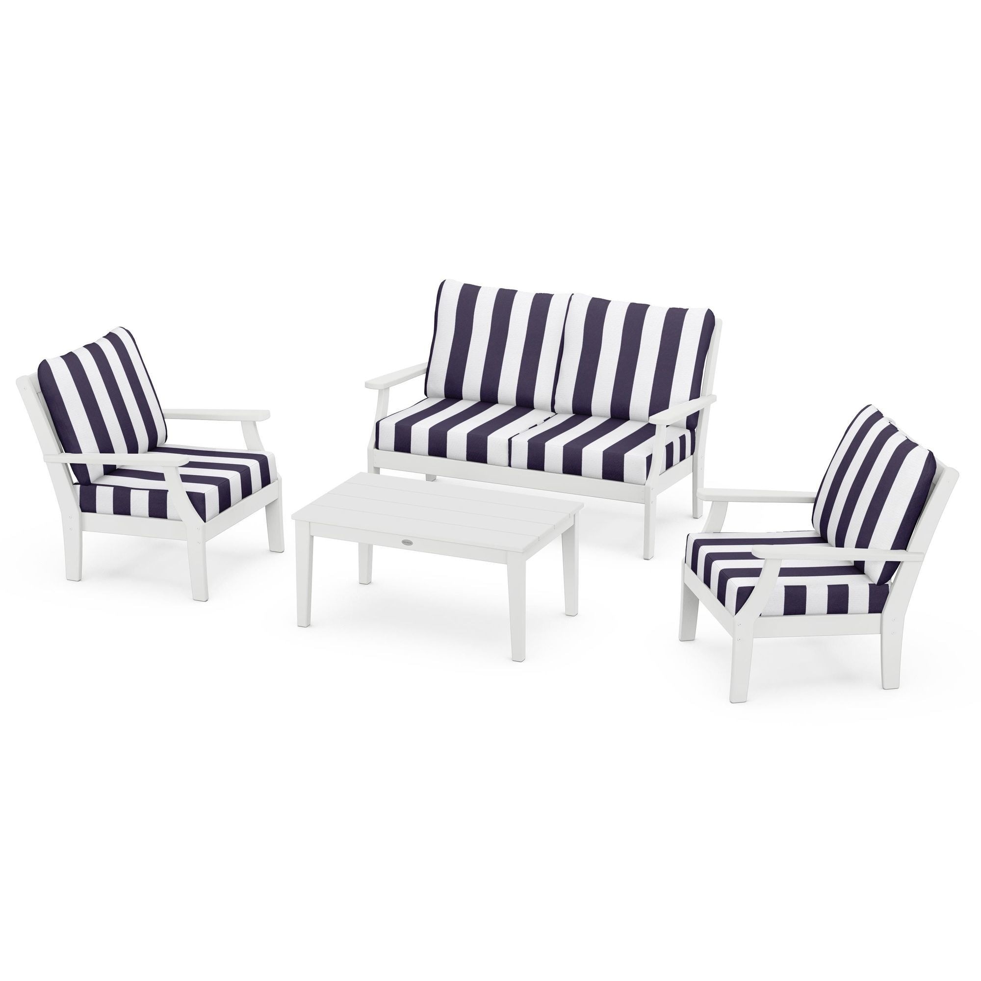  Braxton 4-Piece Deep Seating Chair Set 