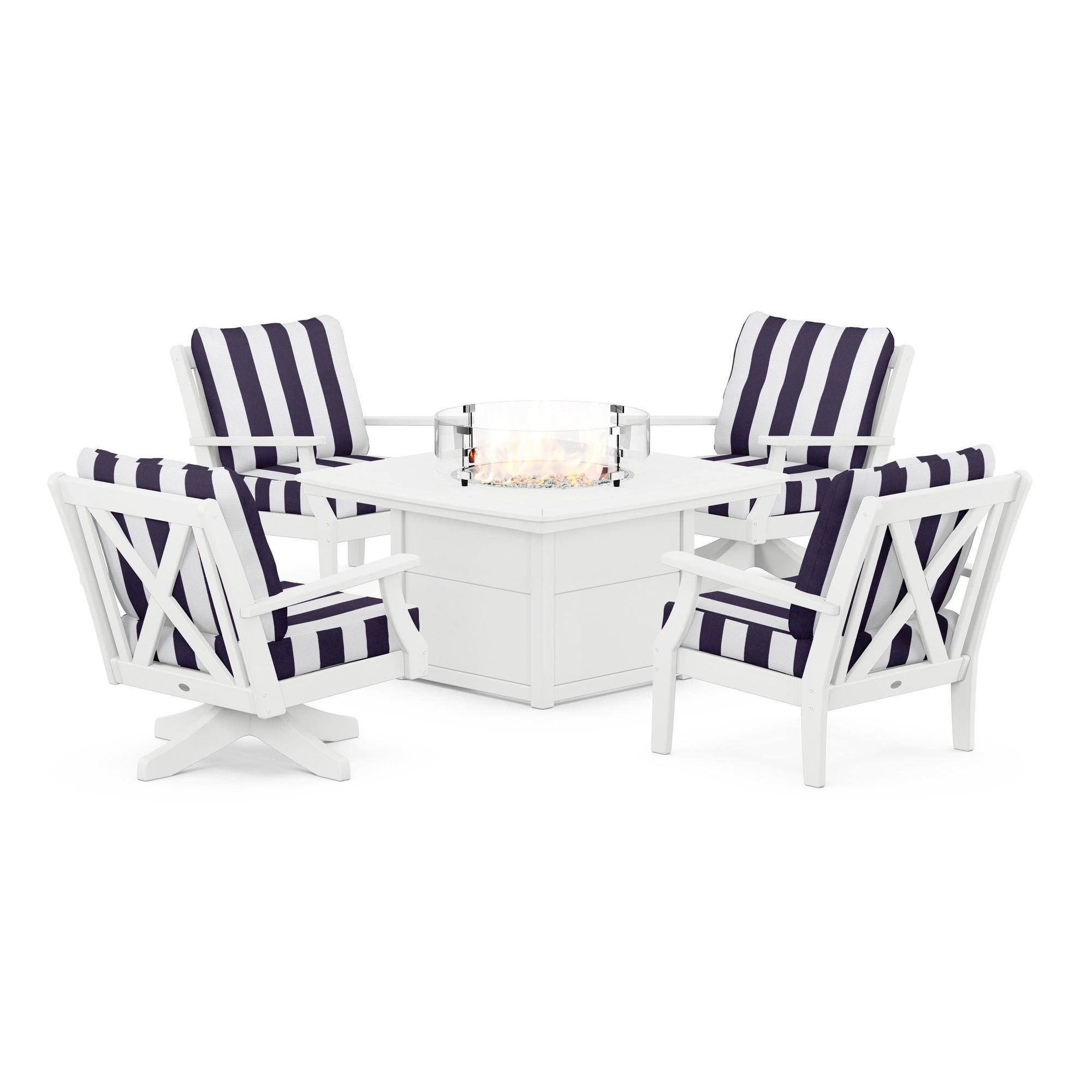  Braxton 5-Piece Deep Seating Set With Fire Table 