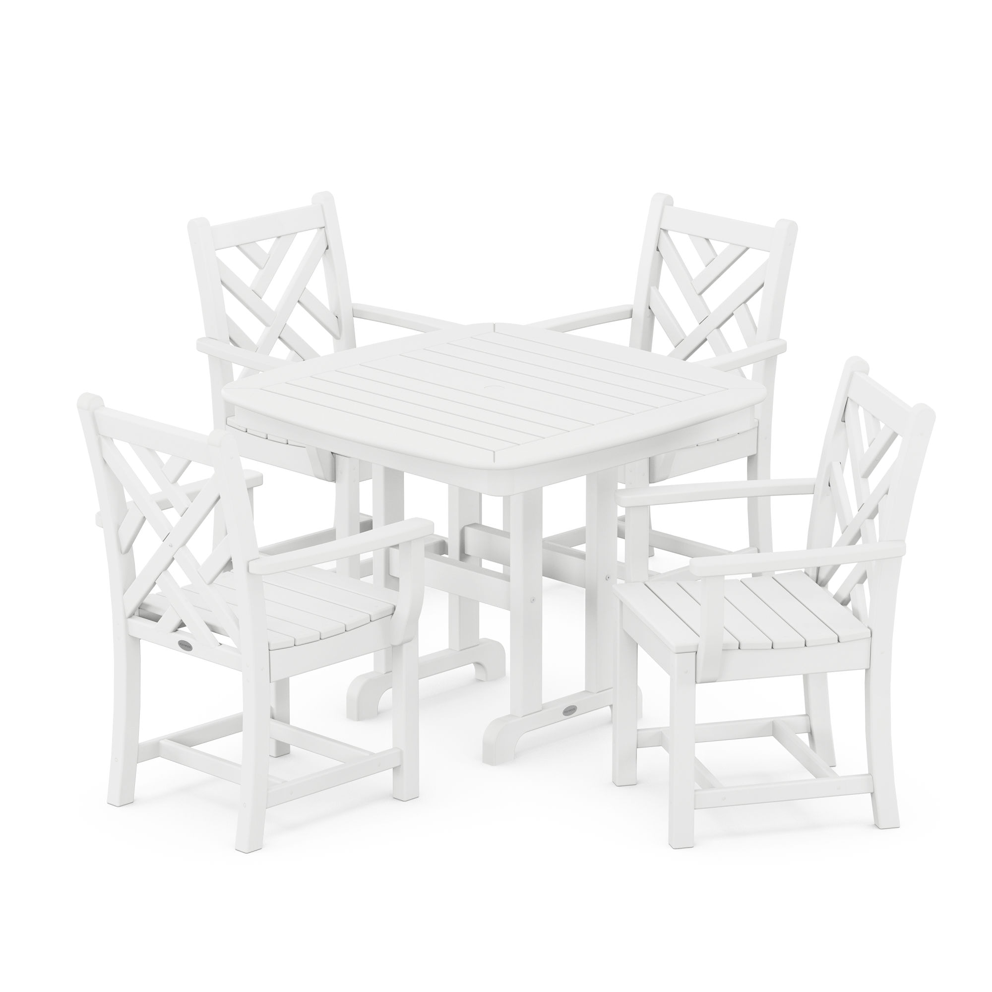  Chippendale 5-Piece Dining Set 