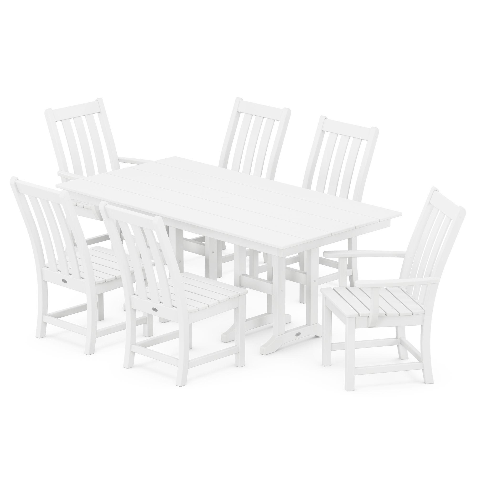 Vineyard 7-Piece Farmhouse Dining Set 