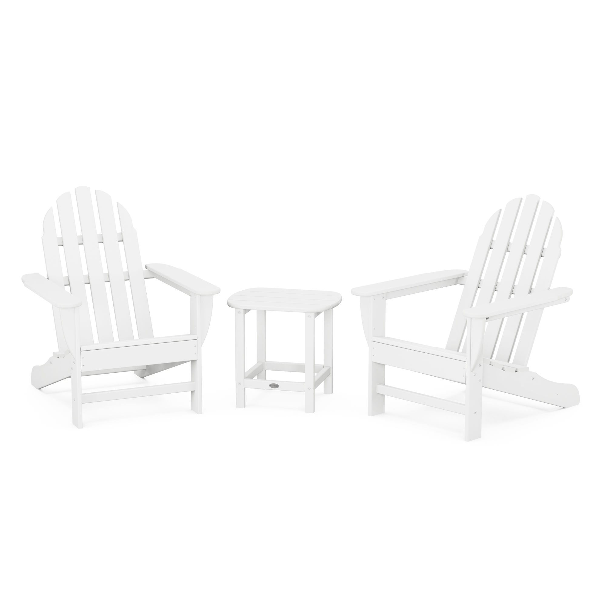  Classic Adirondack 3-Piece Set With South Beach 18 Side Table 