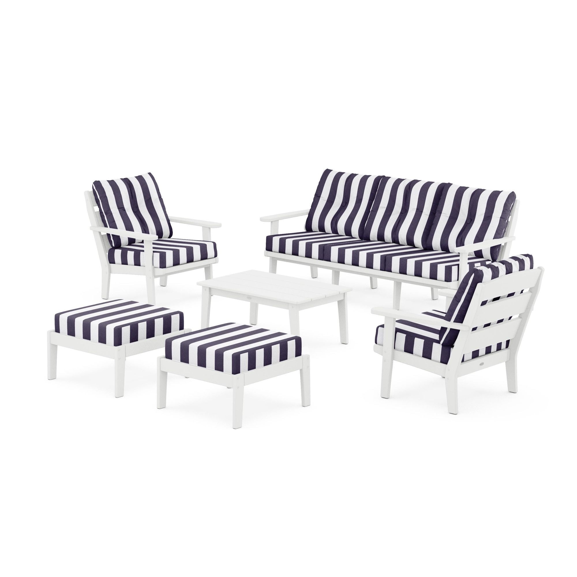  Lakeside 6-Piece Lounge Sofa Set 